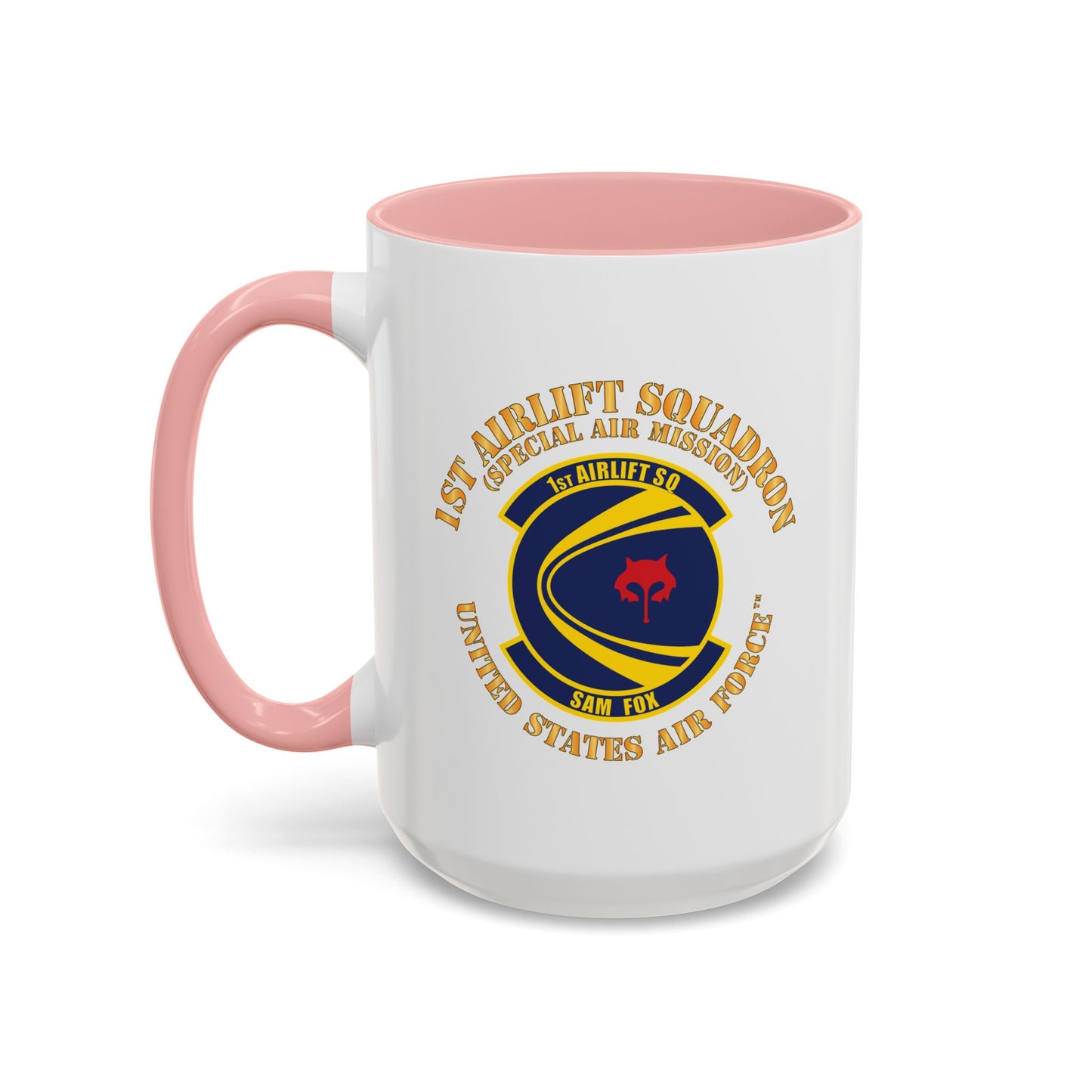 Accent Coffee Mug (11oz & 15oz) - USAF - 1st Airlift Squadron X 300