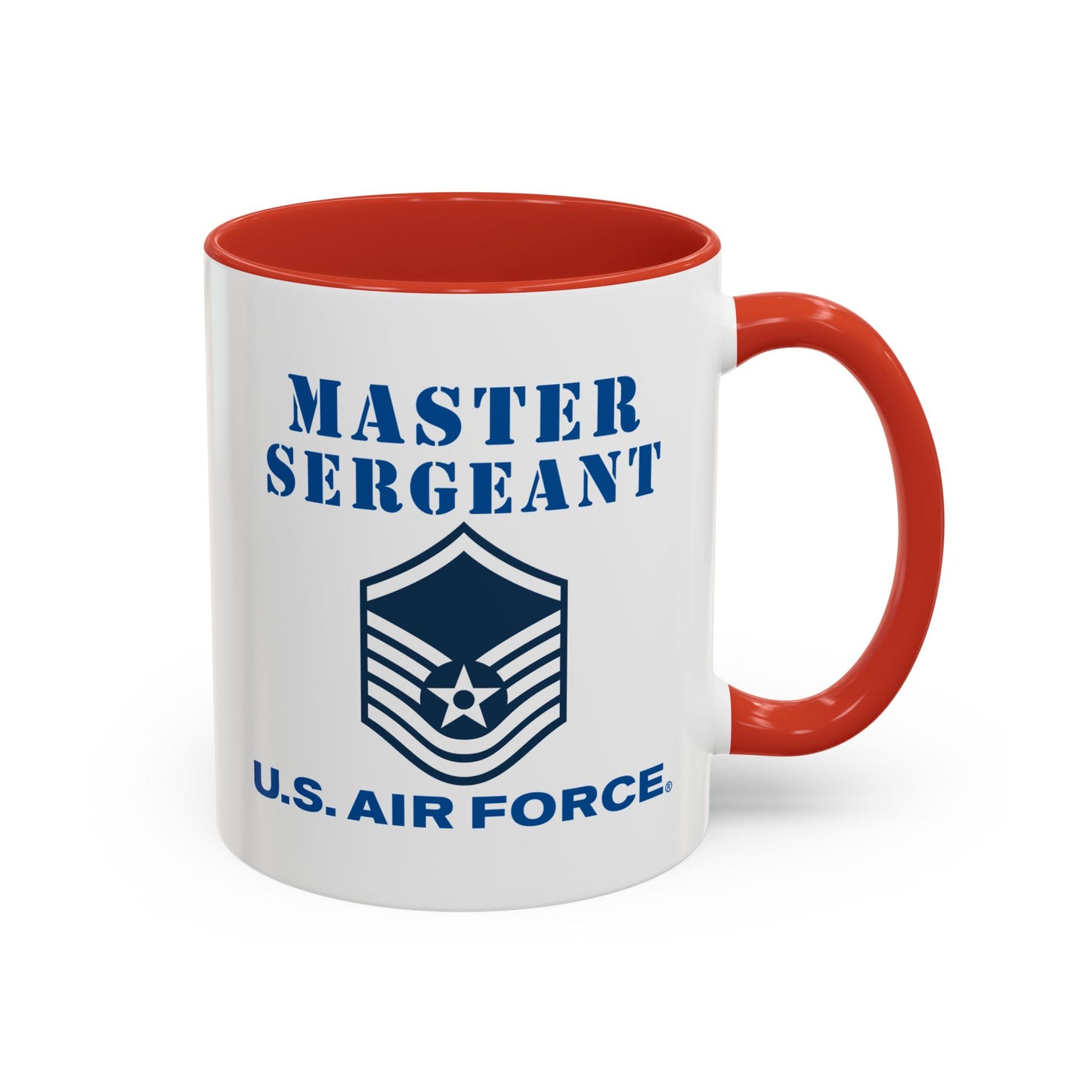 Accent Coffee Mug (11oz & 15oz) - USAF - Master Sergeant (E7a) - 2020 - US Air Force w Text X 300