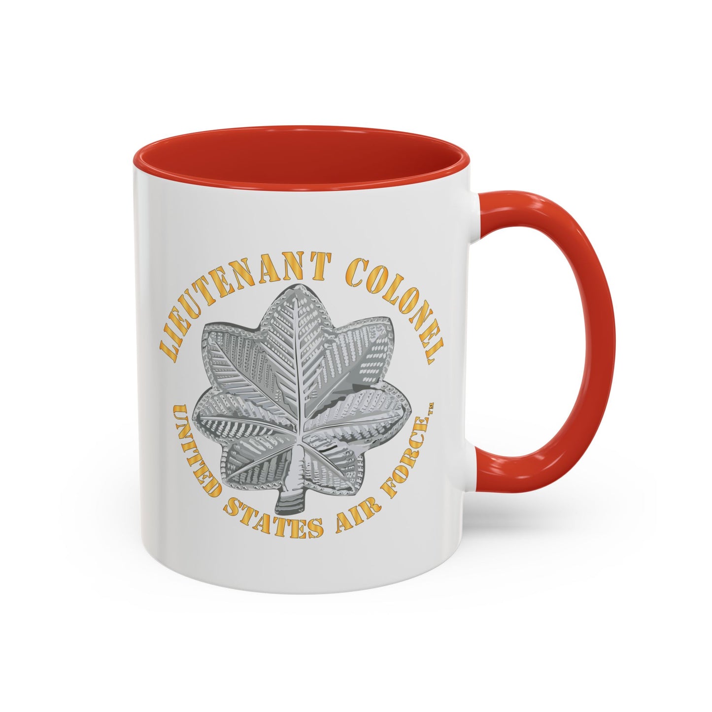 Accent Coffee Mug (11oz & 15oz) - USAF - Lieutenant Colonel - LTC - TM X 300