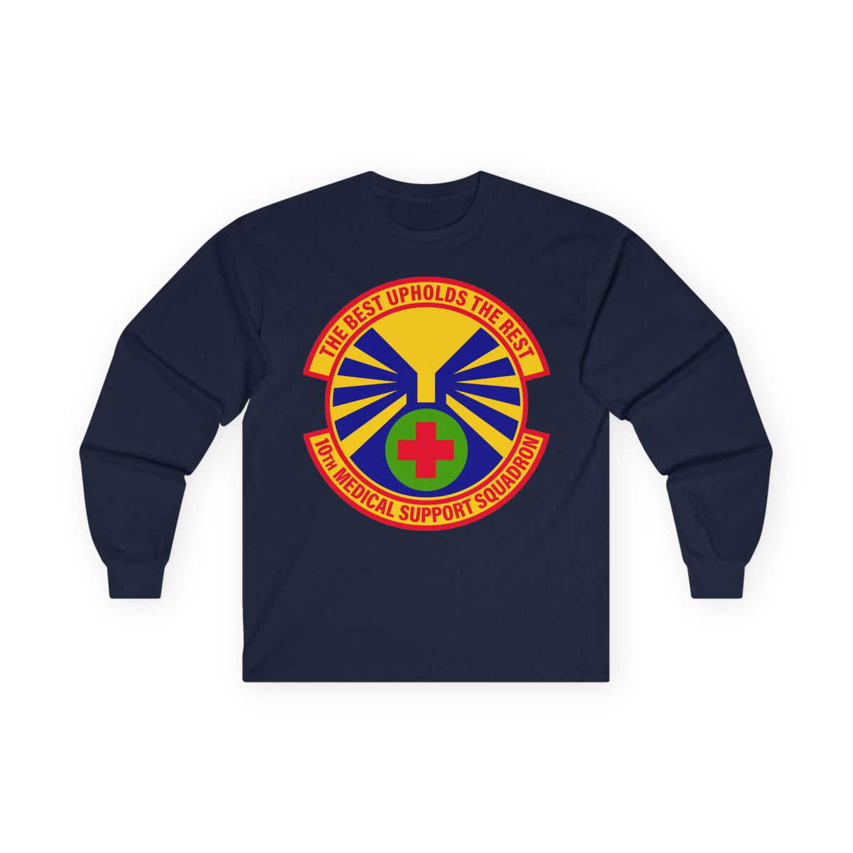 Unisex Ultra Cotton Long Sleeve Tee - USAF - 10th Medical Support Squadron wo txt