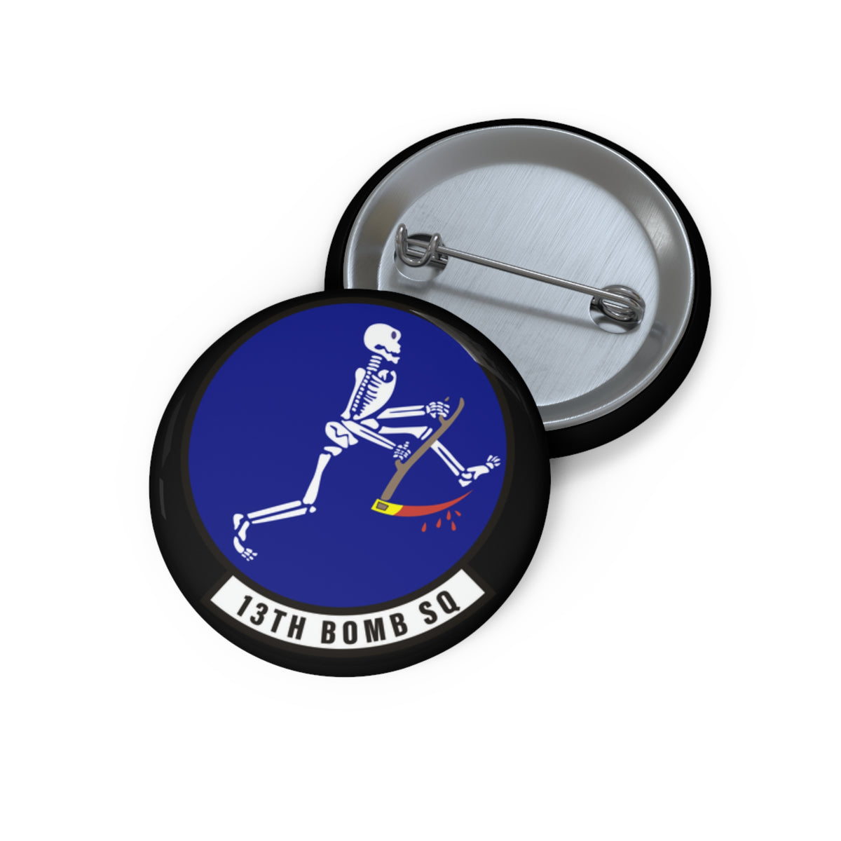 Custom Pin Button - USAF - 13th Bomb Squadron wo txt