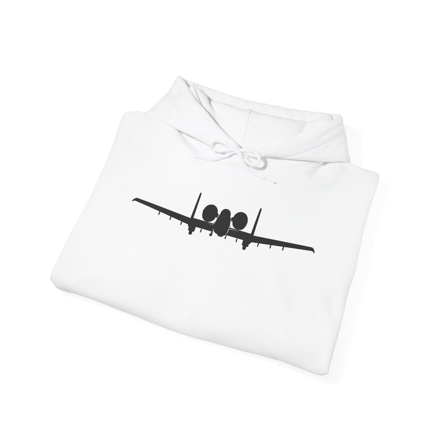 Unisex Heavy Blend Hooded Sweatshirt - Aircraft - USAF - A-10 Thunderbolt II - Front - Silhouette X 300