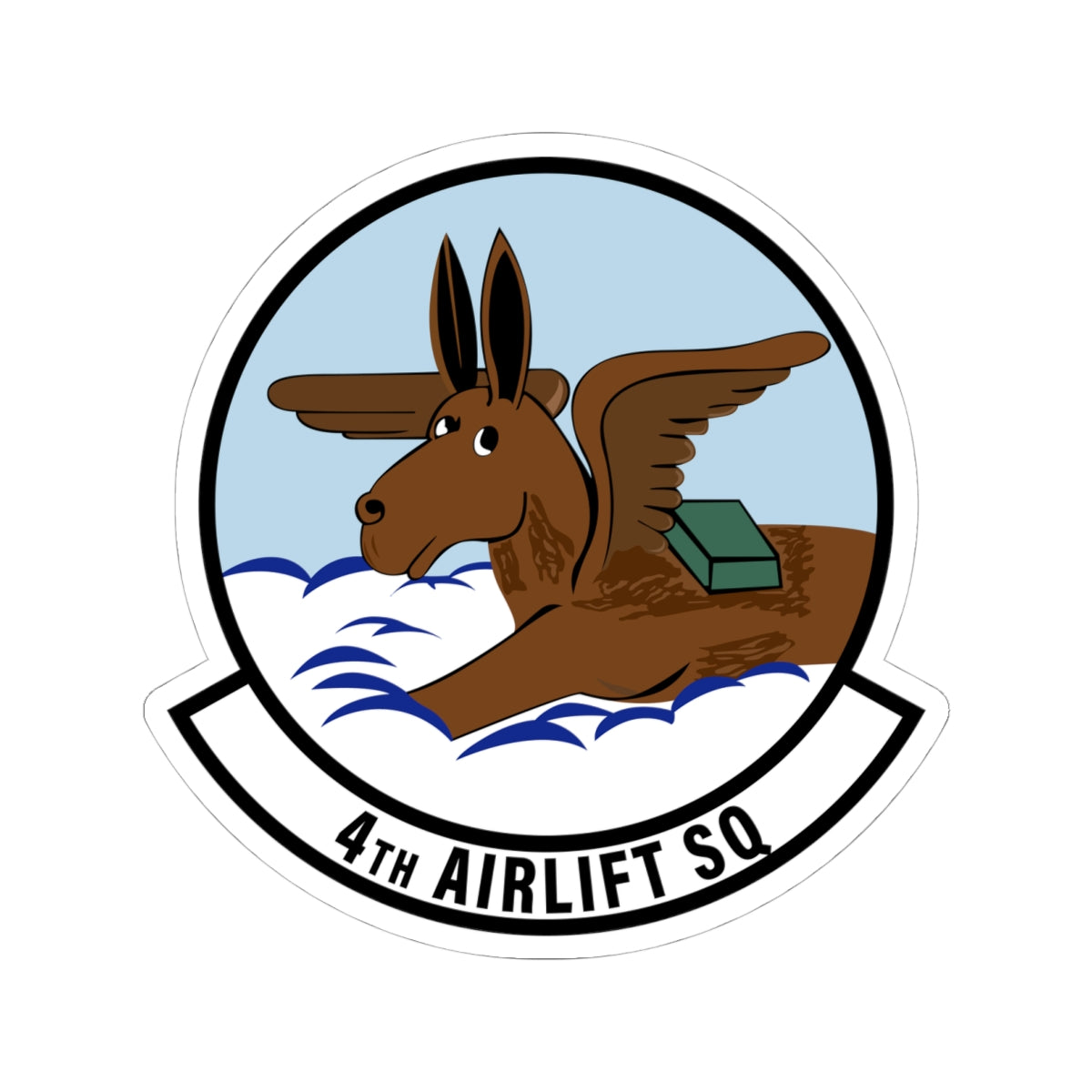 Kiss-Cut Stickers - USAF - 4th Airlift Squadron wo txt X 300