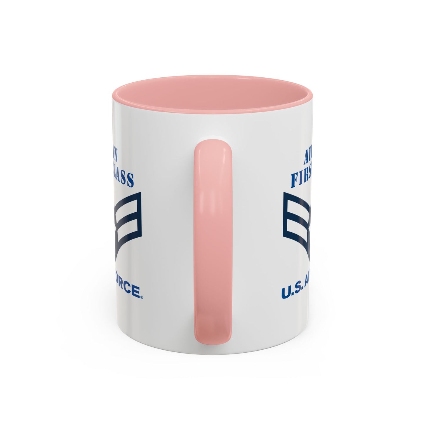 Accent Coffee Mug (11oz & 15oz) - USAF - Airman - First Class (E3) - 2020 - US Air Force w Text X 300