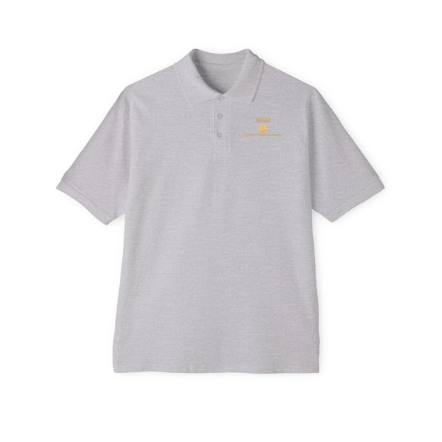 Men's Piqué Polo - USAF - Major - MAJ - Retired X 300