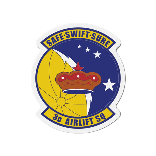 Die-Cut Magnet - USAF - 3rd Airlift Squadron wo txt