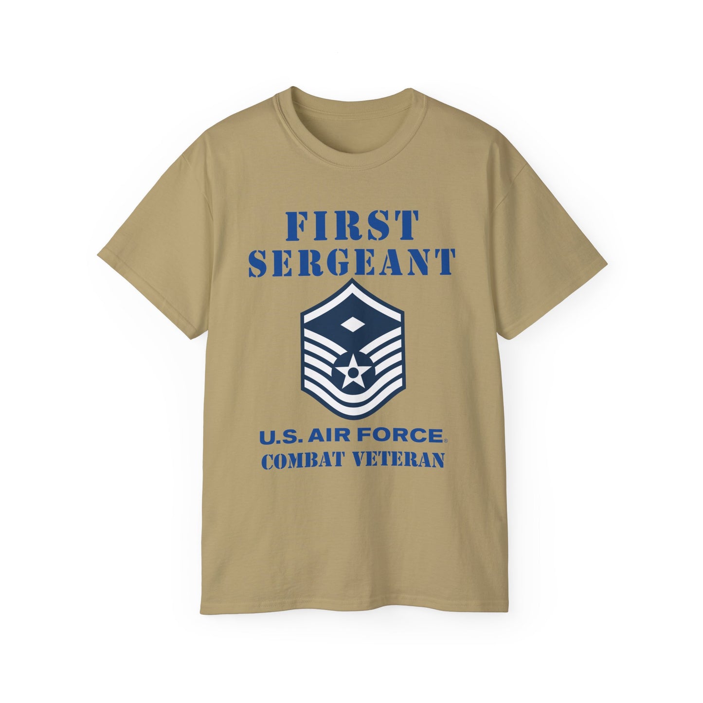 Unisex Ultra Cotton Tee - USAF - First Sergeant (E7b) - 2020 - Combat Veteran