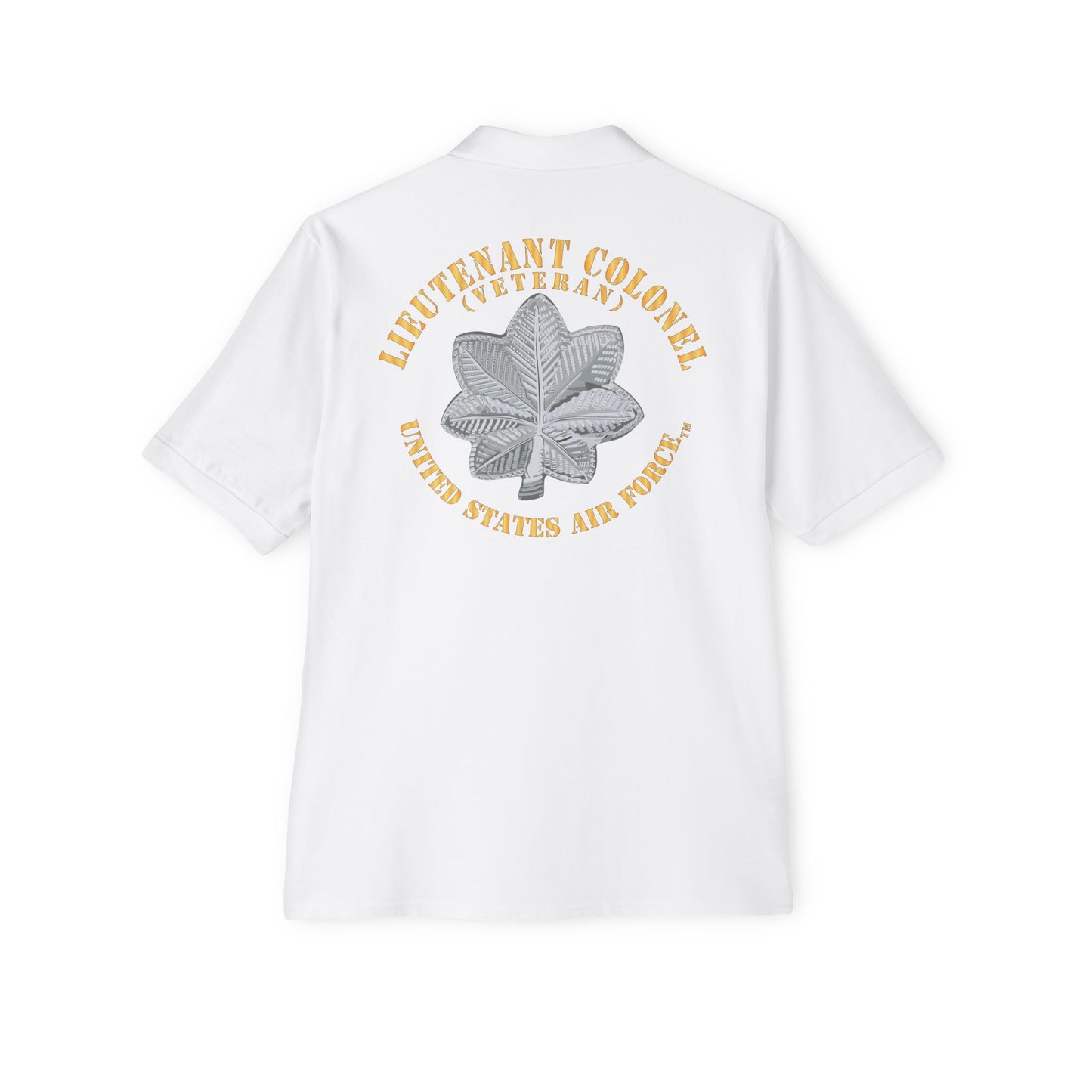 Men's Piqué Polo - USAF - Lieutenant Colonel - LTC - Veteran - TM X 300