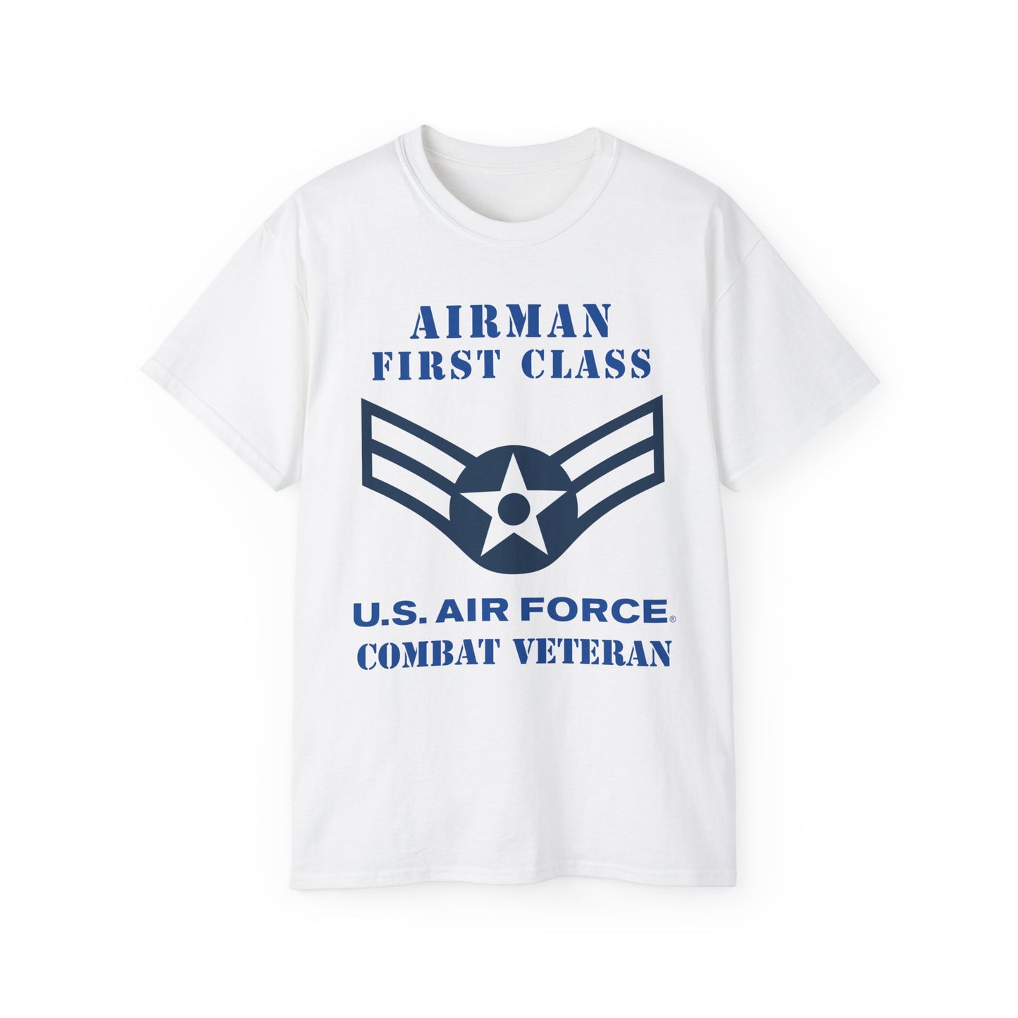 Unisex Ultra Cotton Tee - USAF - Airman - First Class (E3) - 2020 - Combat Veteran