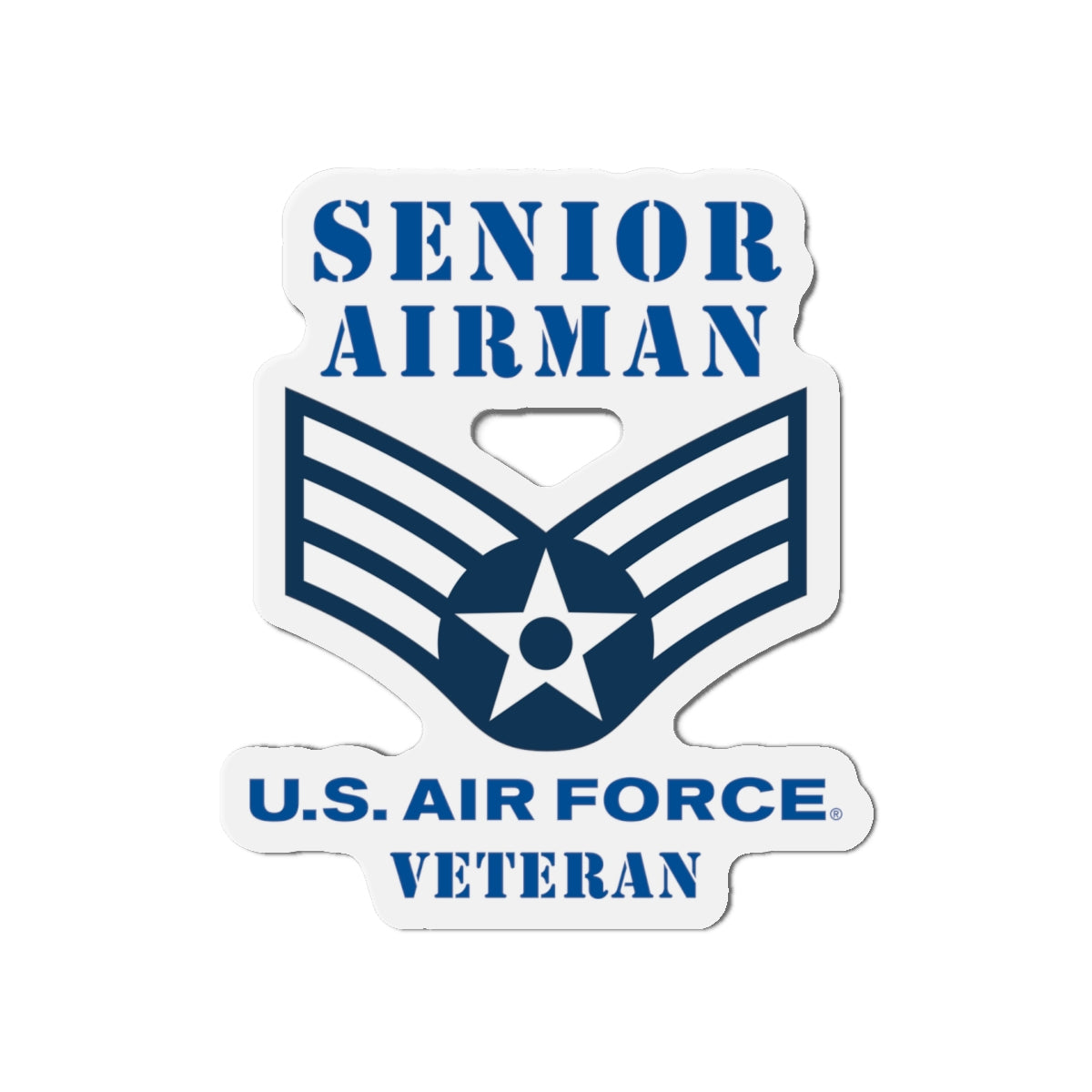 Die-Cut Magnet - USAF - Senior Airman (E4) - 2020 - Veteran