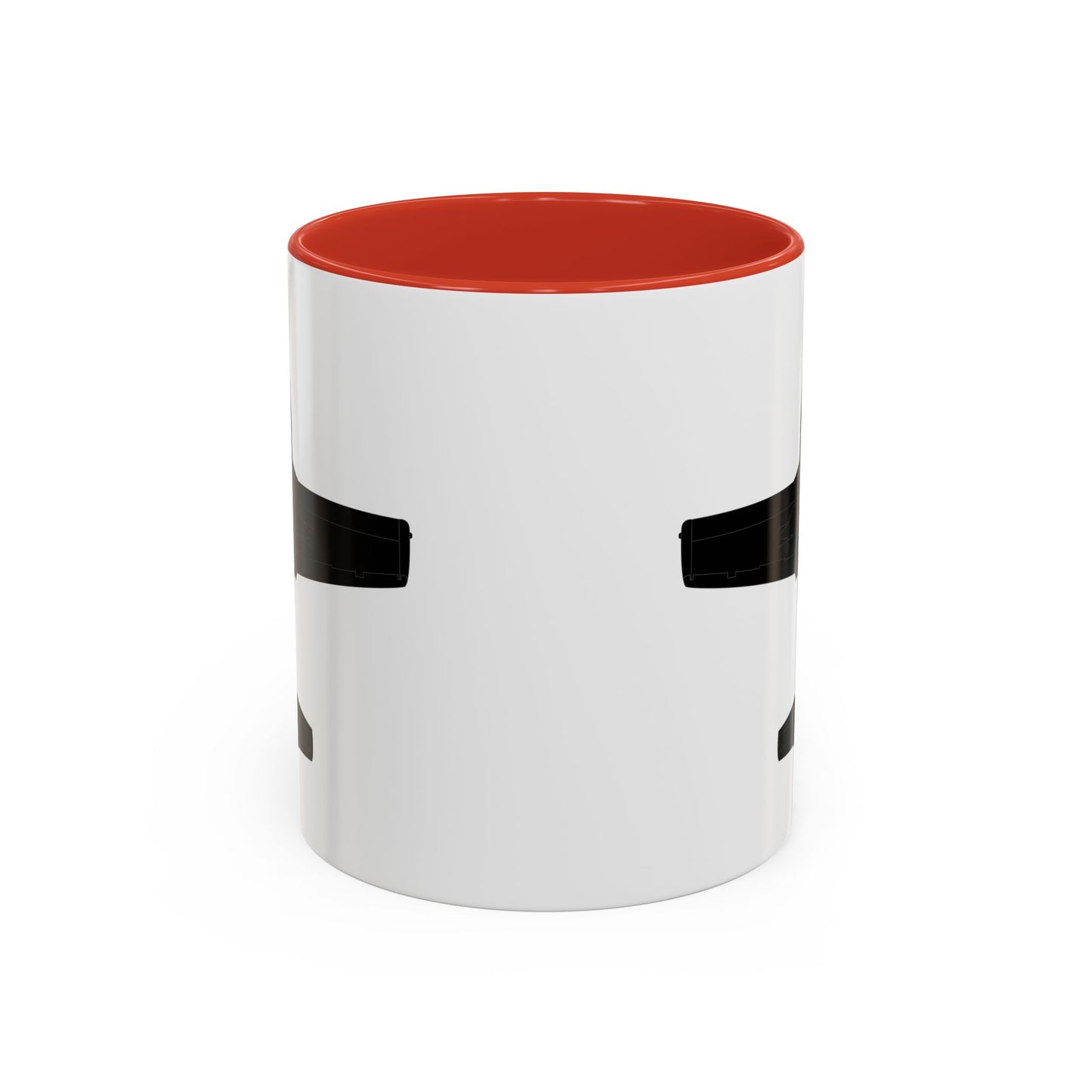 Accent Coffee Mug (11oz & 15oz) - Aircraft - T-37-Trainer - Bottom - Black - Metal X 300