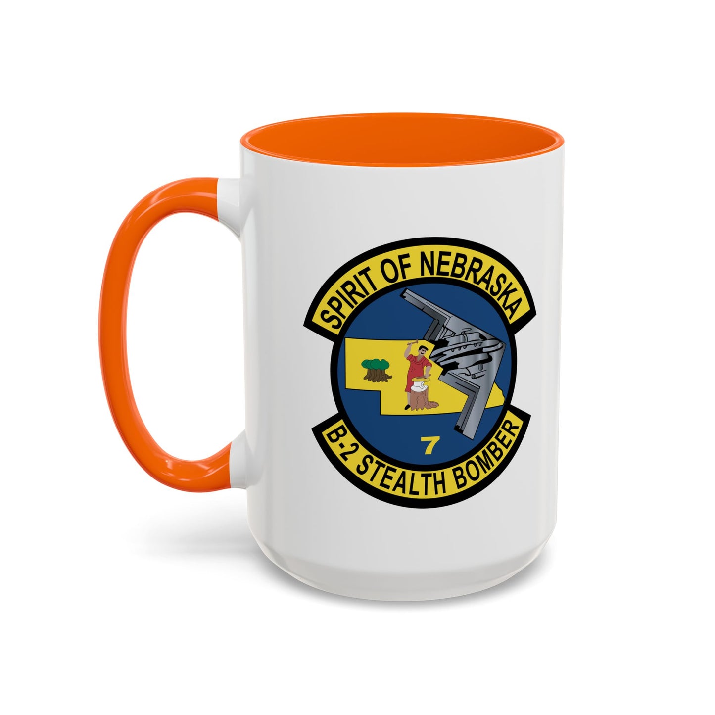 Accent Coffee Mug (11oz & 15oz) - USAF - B2 - Spirit of Nebraska - Stealth Bomber wo txt X 300