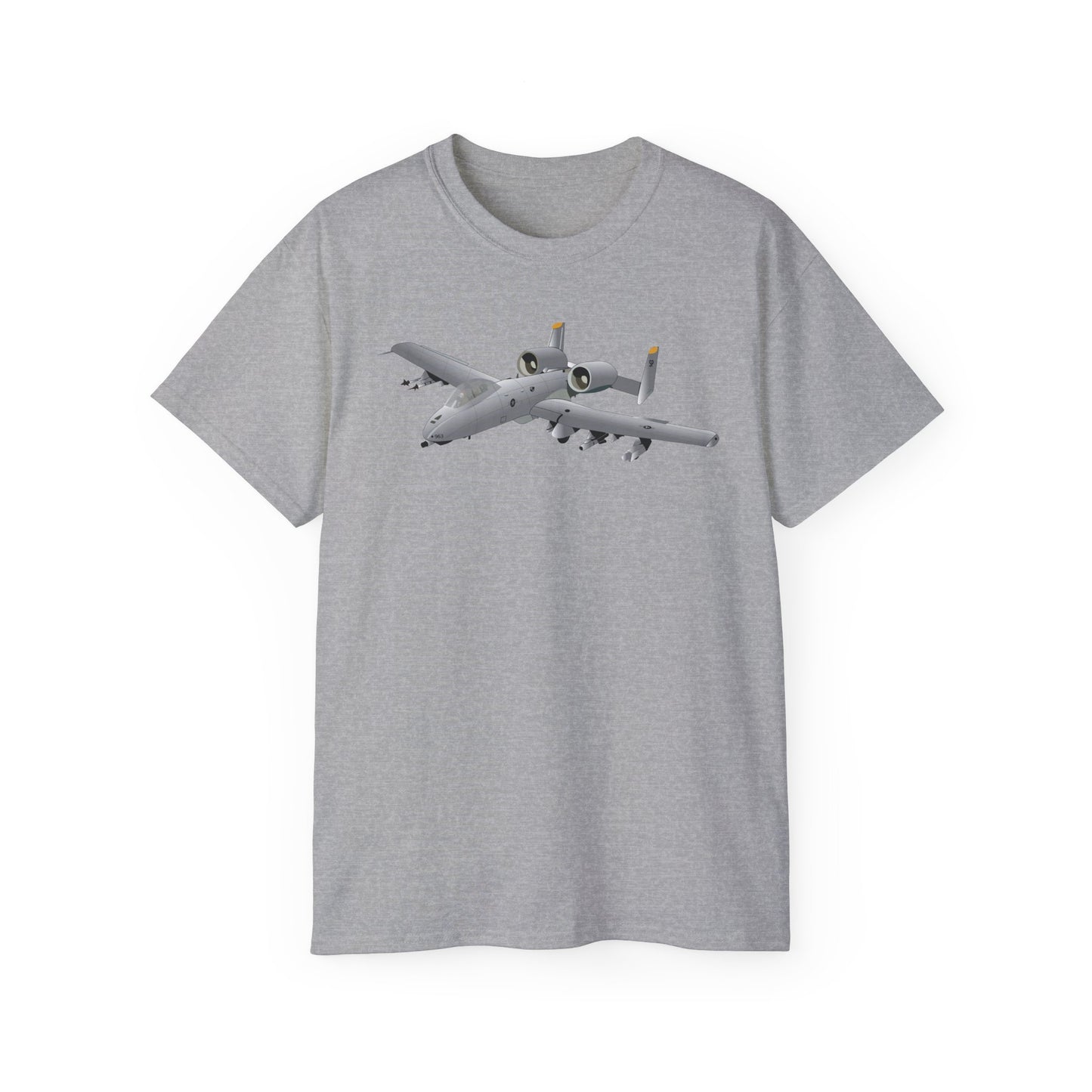 Unisex Ultra Cotton Tee - Aircraft - A10 - Front - Top - Oblique X 300