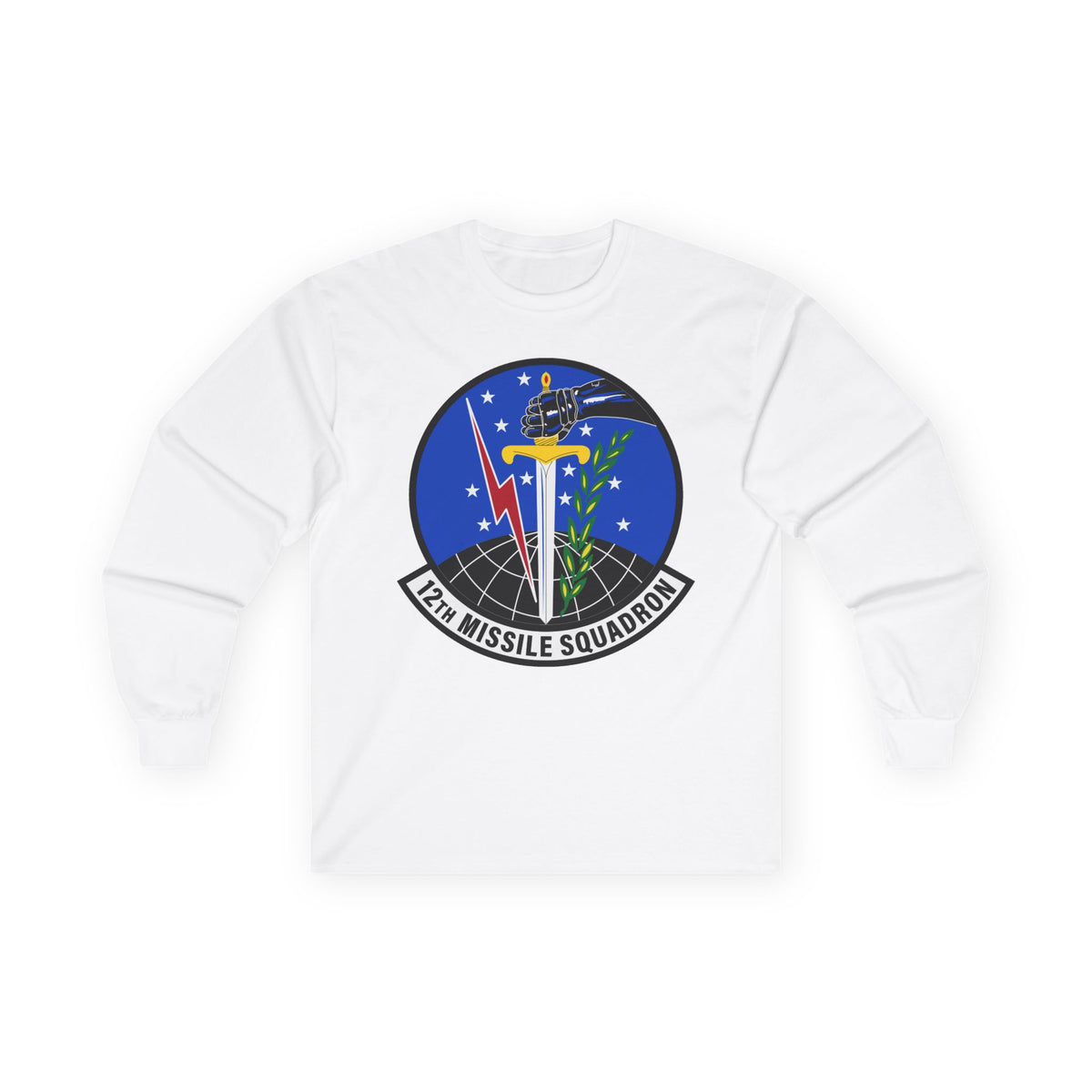 Unisex Ultra Cotton Long Sleeve Tee - USAF - 12th Missile Squadron wo txt