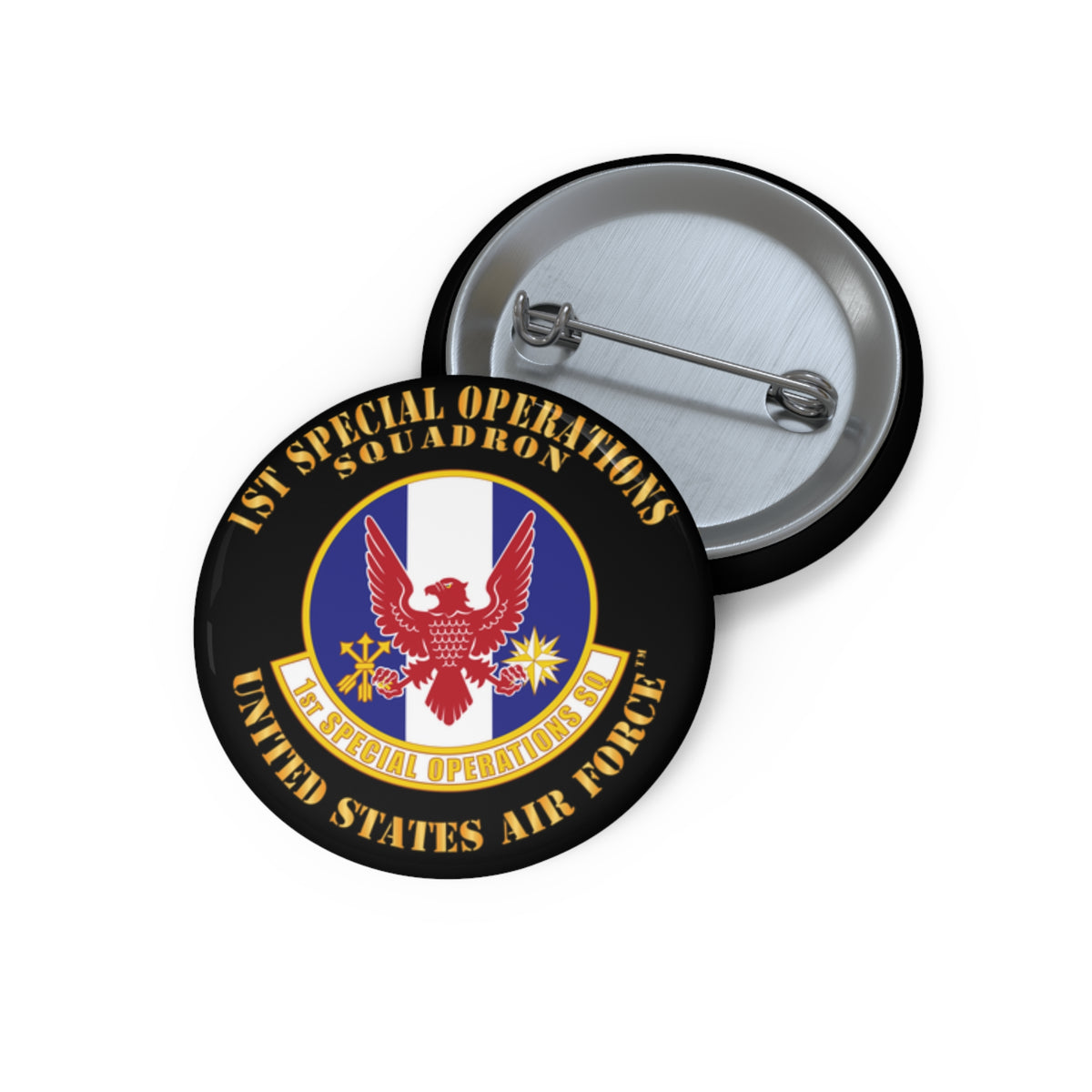 Custom Pin Button - USAF - 1st Special Operations Squadron X 300