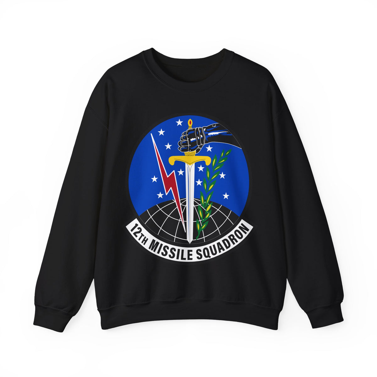Crewneck Sweatshirt - USAF - 12th Missile Squadron wo txt