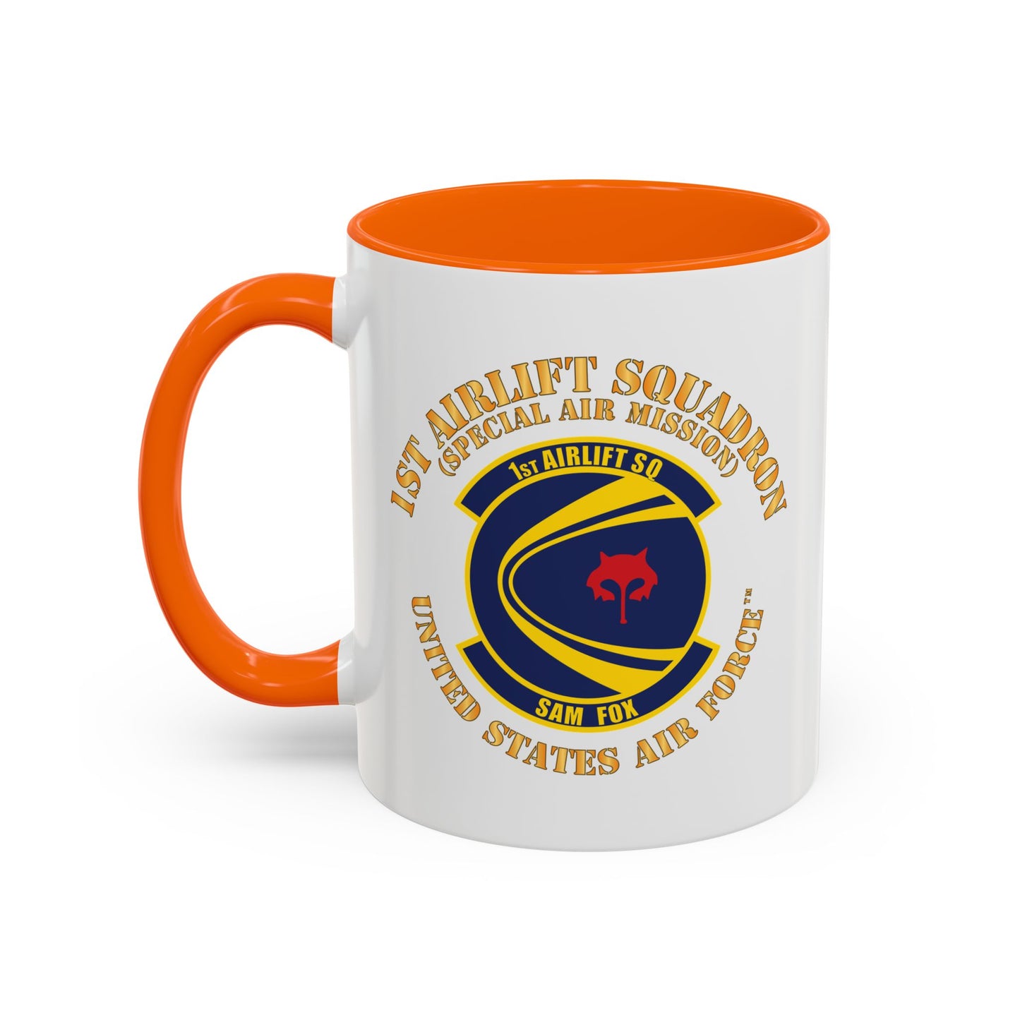 Accent Coffee Mug (11oz & 15oz) - USAF - 1st Airlift Squadron X 300