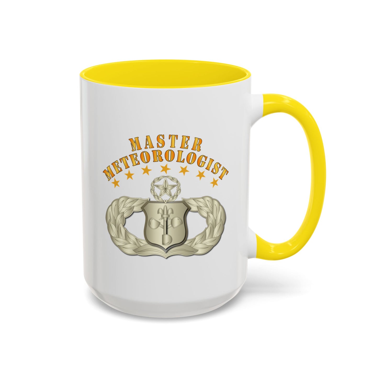 Accent Coffee Mug (11oz & 15oz) - USAF - Meteorologist - Master Badge wo DS