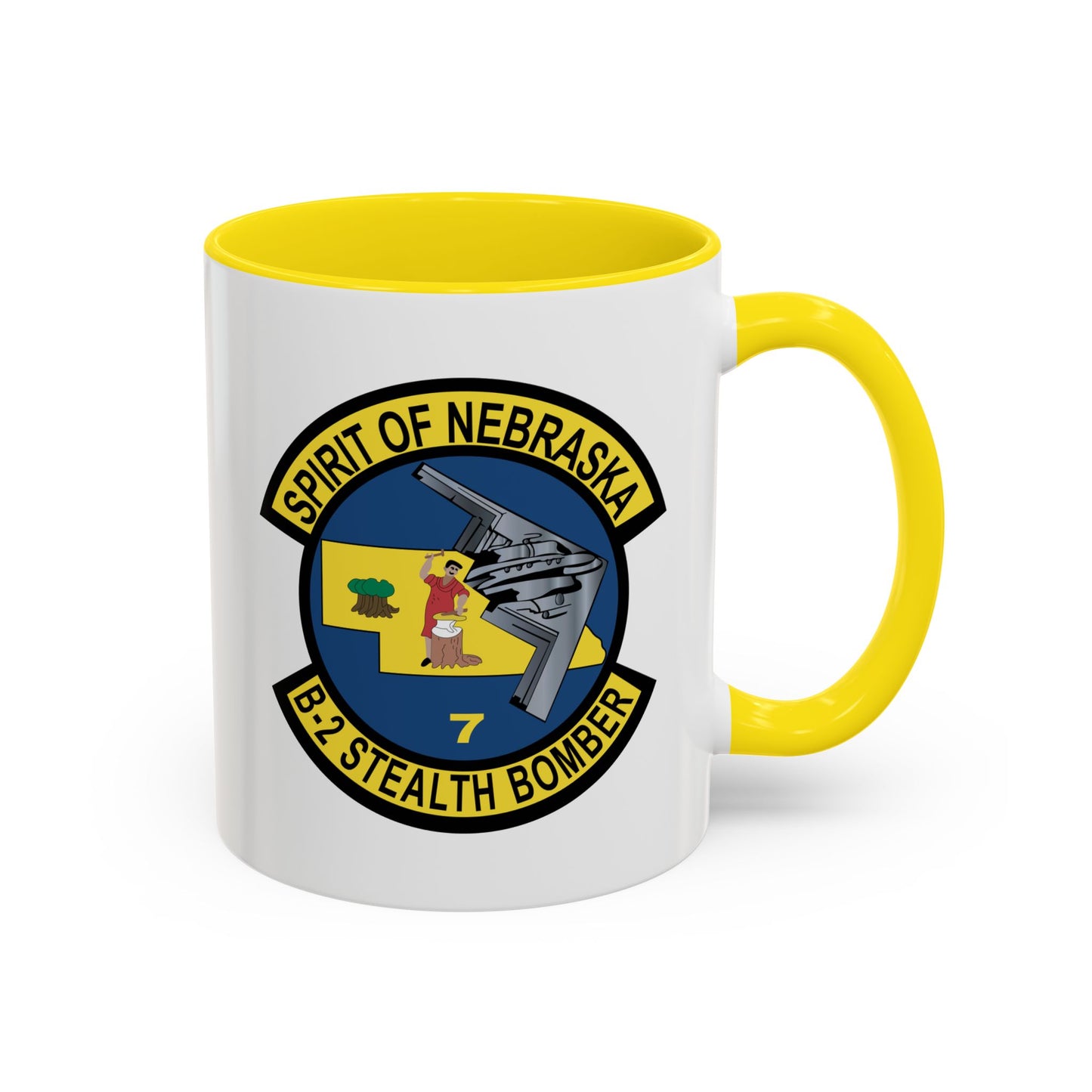 Accent Coffee Mug (11oz & 15oz) - USAF - B2 - Spirit of Nebraska - Stealth Bomber wo txt X 300