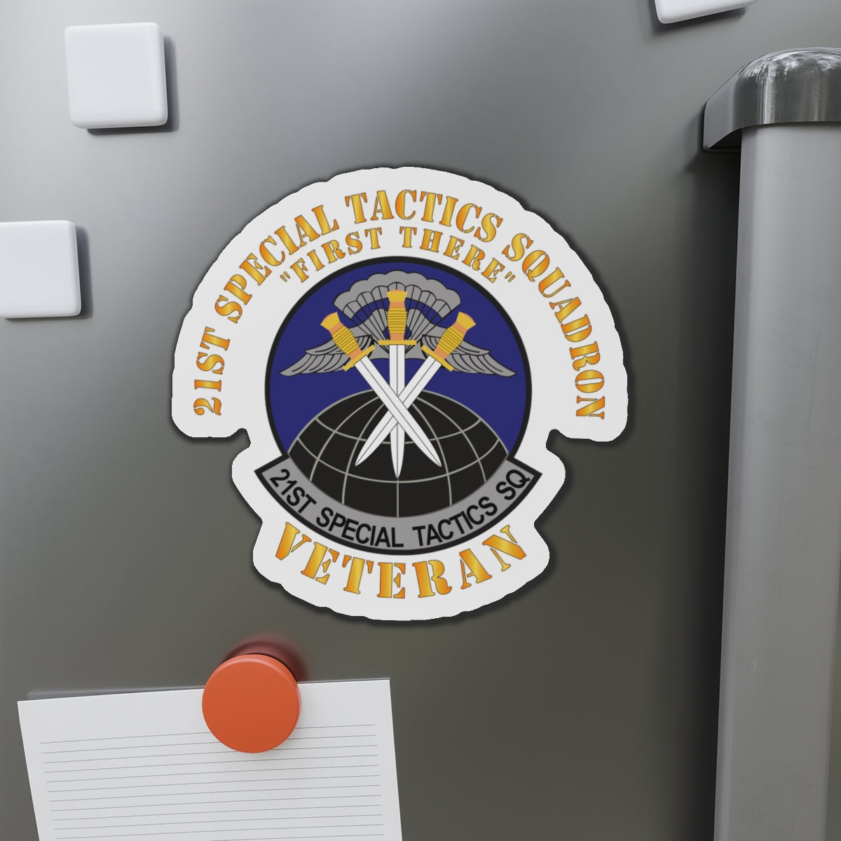Die-Cut Magnet - USAF - 21st Special Tactics Squadron - First There -Veteran