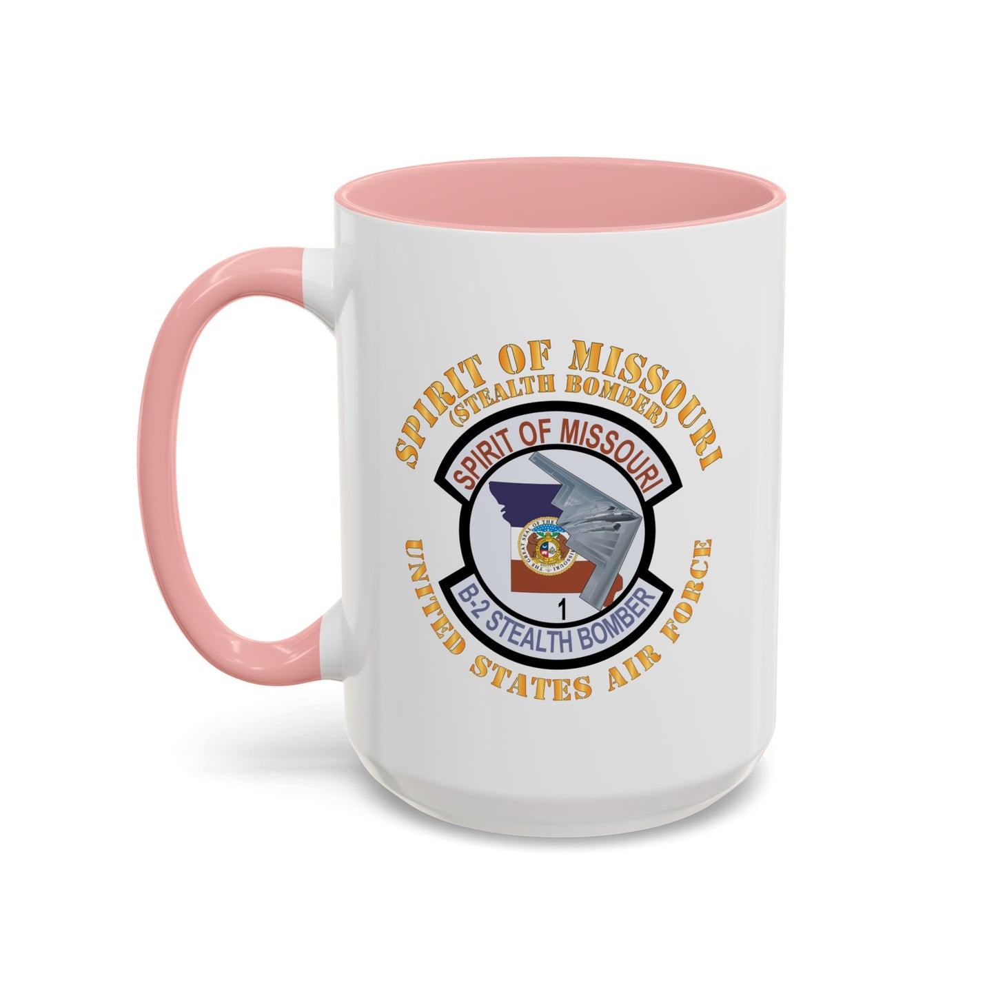 Accent Coffee Mug (11oz & 15oz) - USAF - B2 - Spirit of Missouri Stealth Bomber X 300