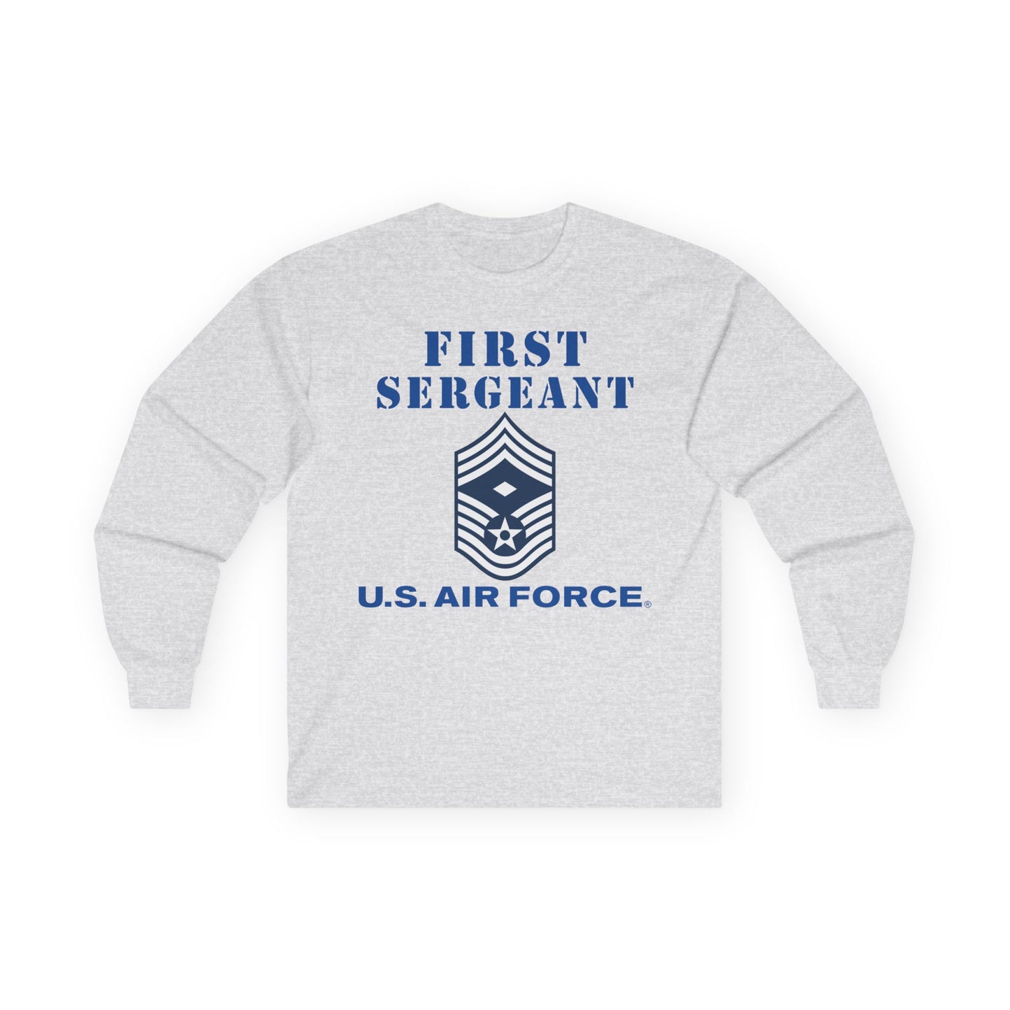 Unisex Ultra Cotton Long Sleeve Tee - USAF - First Sergeant (E9b) - 2020 - US Air Force w Text X 300