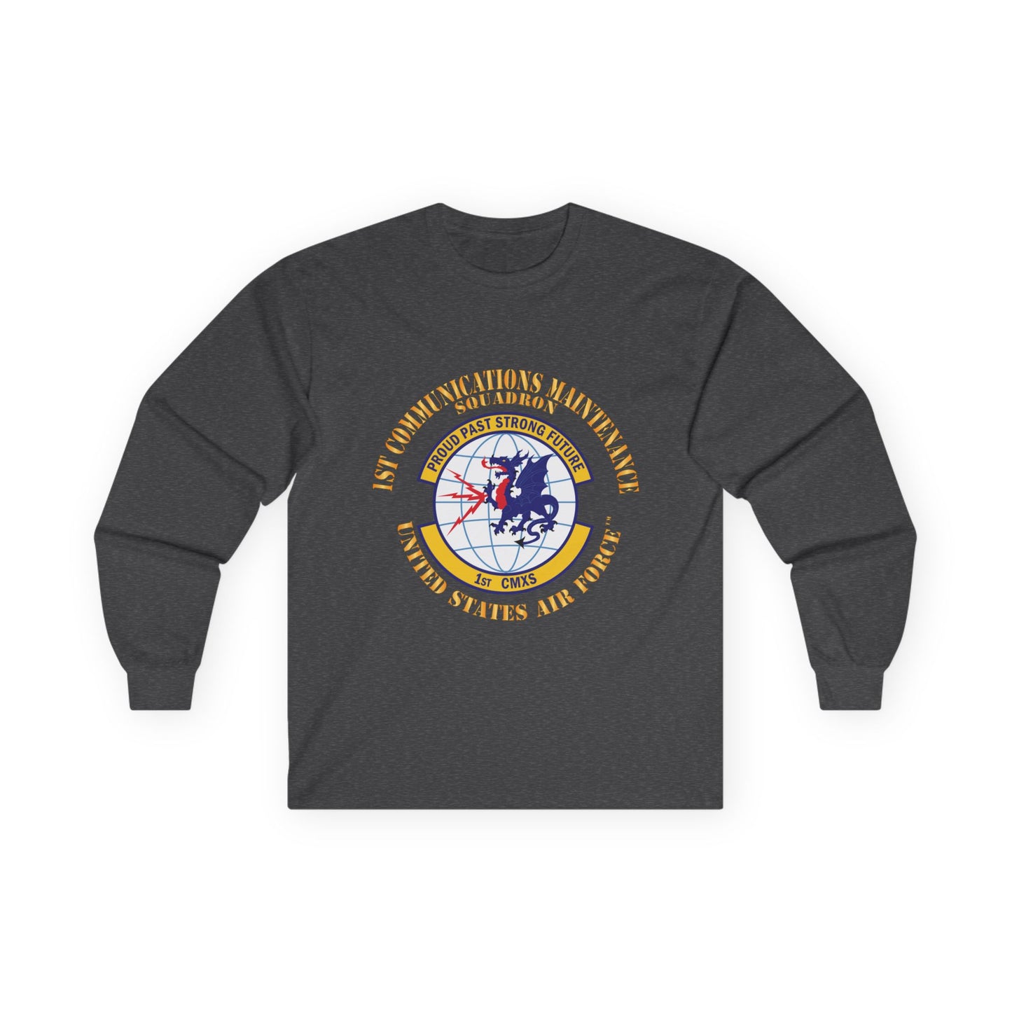 Unisex Ultra Cotton Long Sleeve Tee - USAF - 1st Communications Maintenance Squadron(USAFE) X 300