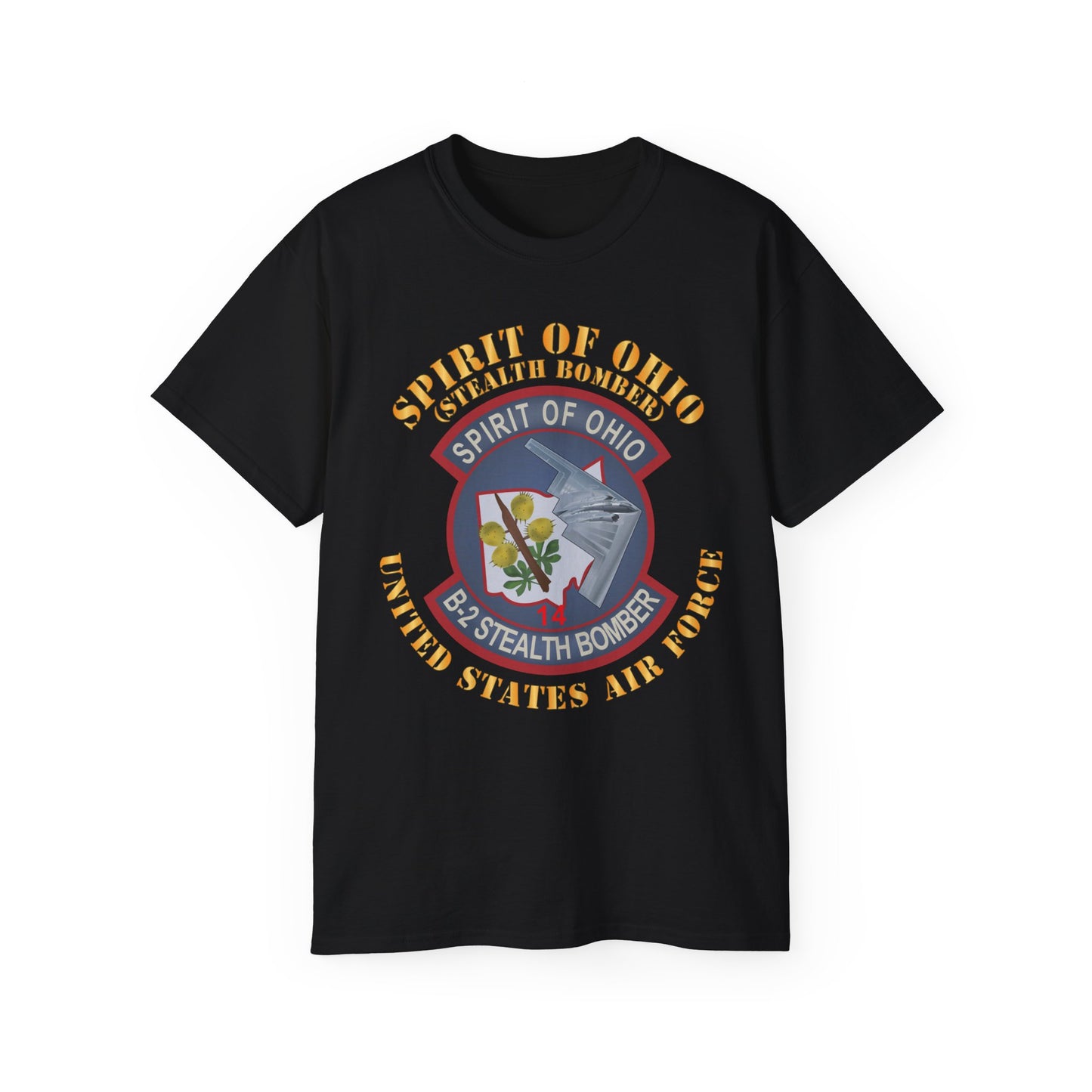 Unisex Ultra Cotton Tee - USAF - B2 - Spirit of Ohio - Stealth Bomber X 300