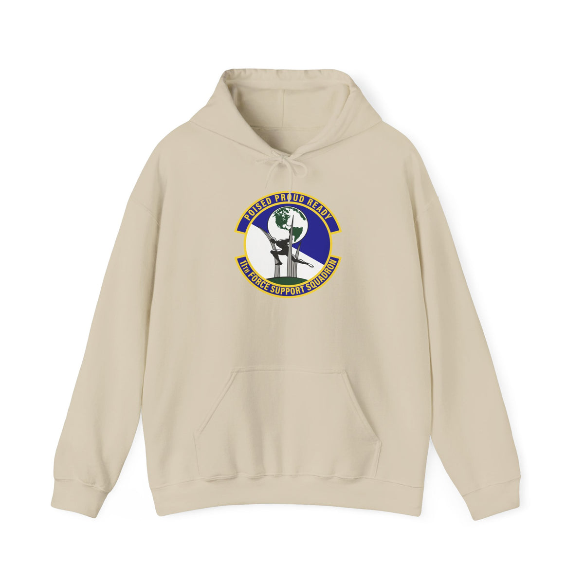 Unisex Heavy Blend Hooded Sweatshirt - USAF - 11th Force Support Squadron wo txt