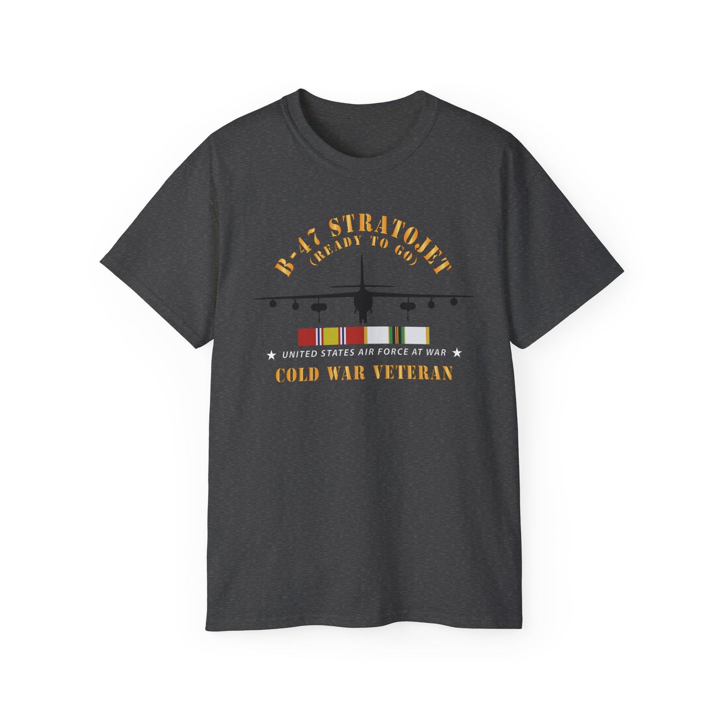Unisex Ultra Cotton Tee - USAF - B-47 Stratojet - Ready to Go - Silhouette - Cold War Veteran X 300