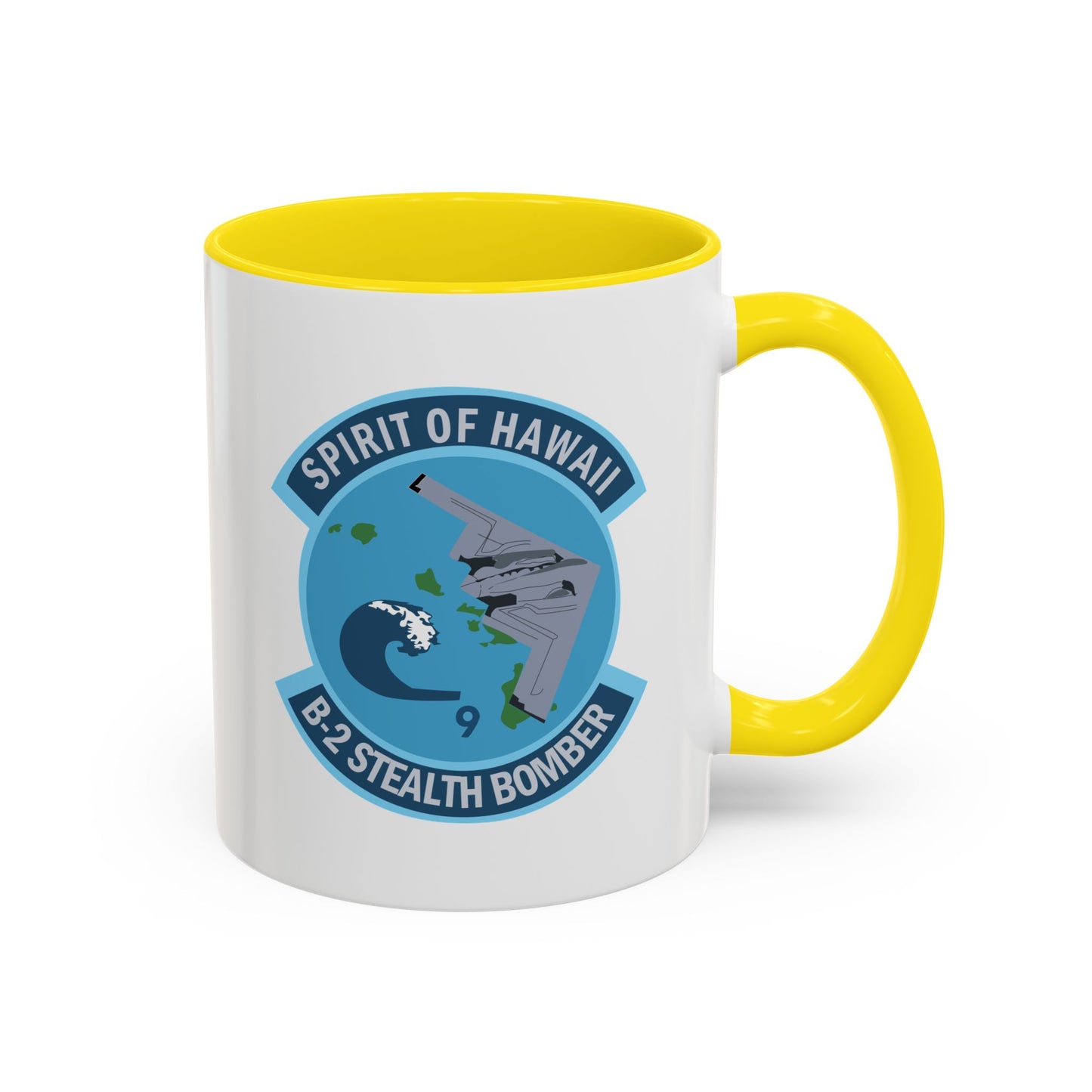 Accent Coffee Mug (11oz & 15oz) - USAF - B2 - Spirit of Hawaii - Stealth Bomber wo txt X 300