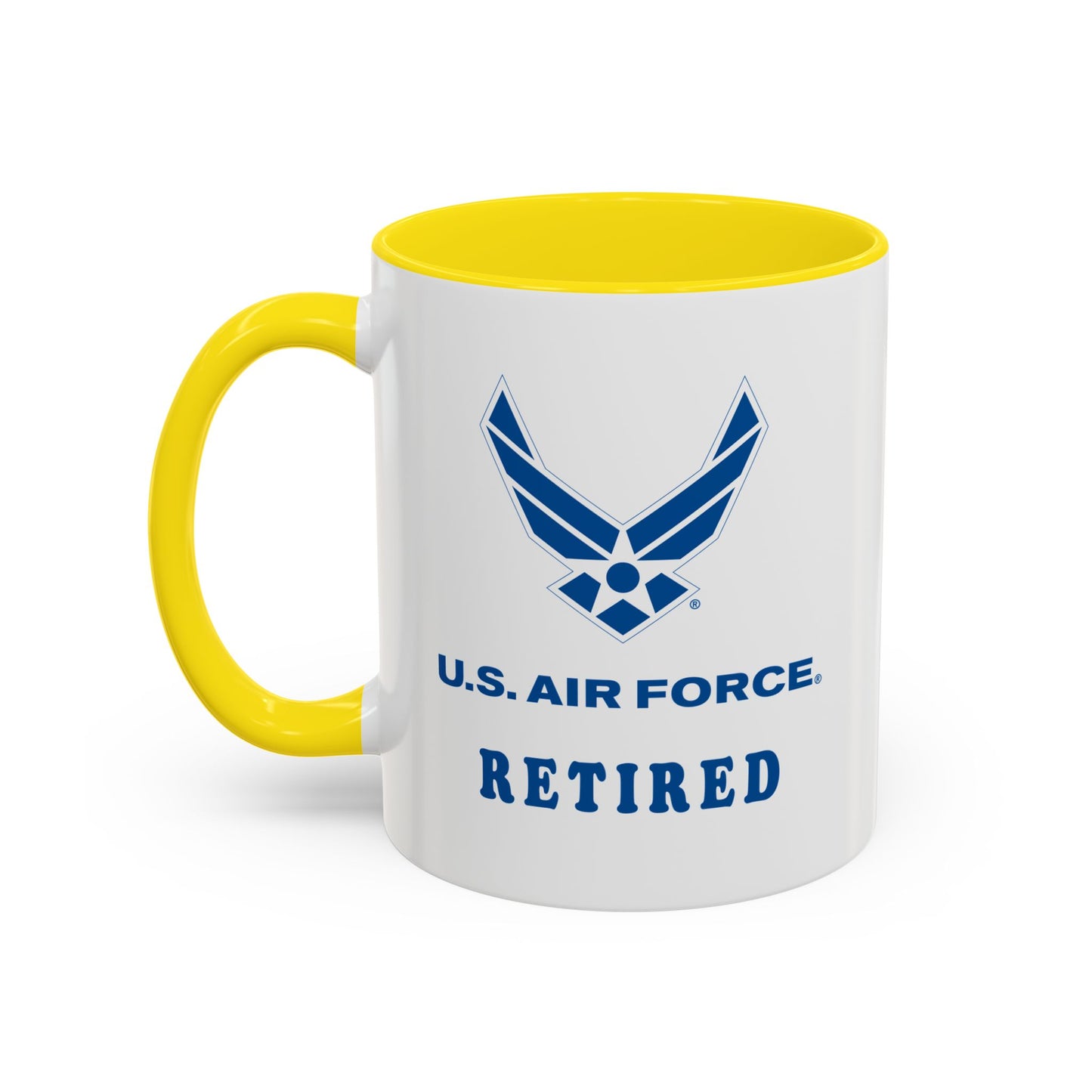 Accent Coffee Mug (11oz & 15oz) - USAF - Air Force - Retired X 300