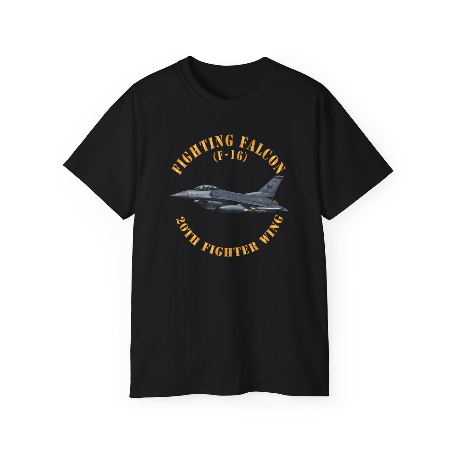 Unisex Ultra Cotton Tee - USAF - F-16 Fighting Falcon - 20th Fighter Wing X 300
