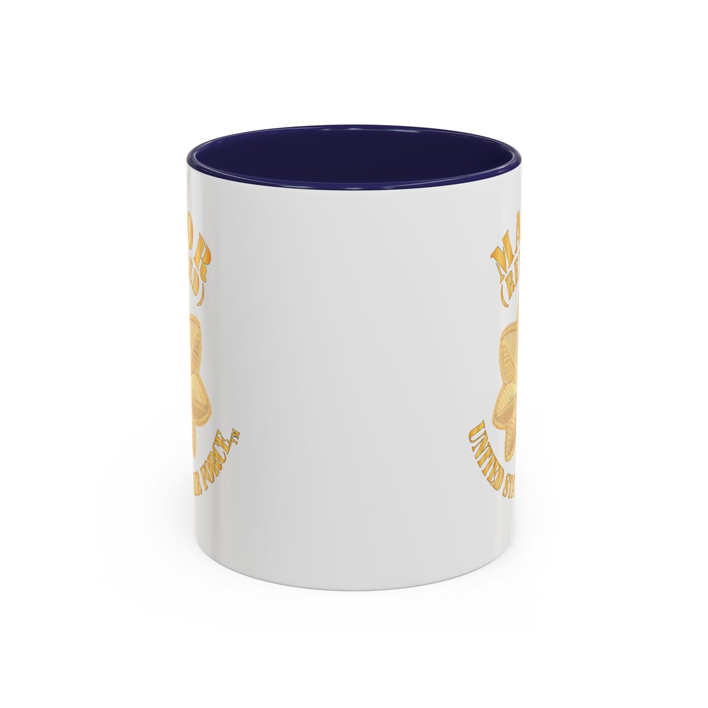 Accent Coffee Mug (11oz & 15oz) - USAF - Major - Retired X 300
