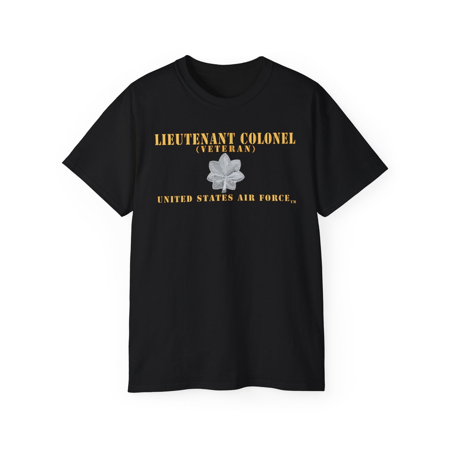 Unisex Ultra Cotton Tee - USAF - Lieutenant Colonel - LTC - Veteran - Flat - TM X 300