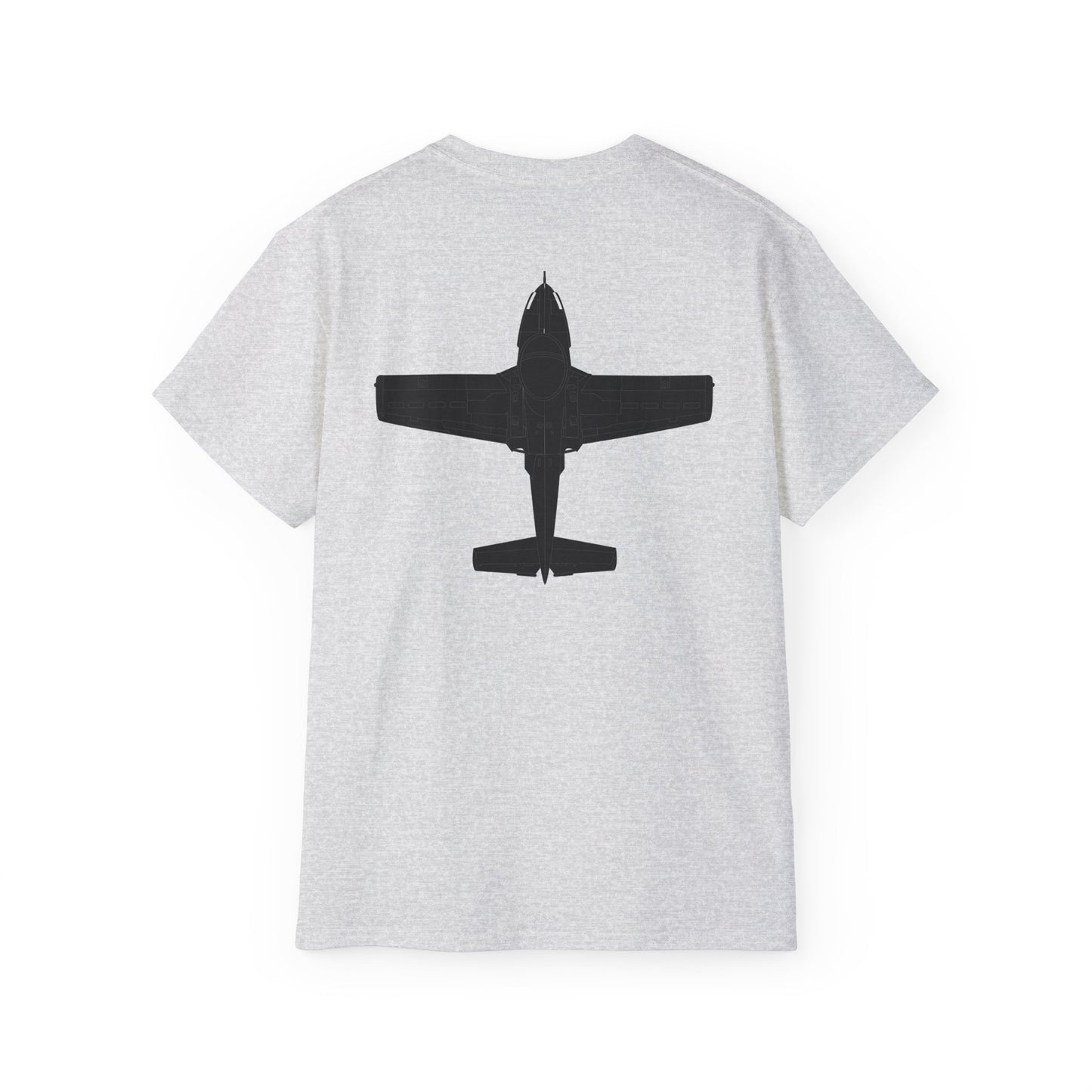 Unisex Ultra Cotton Tee - Aircraft - T-37-Trainer - Top - Black - Metal X 300