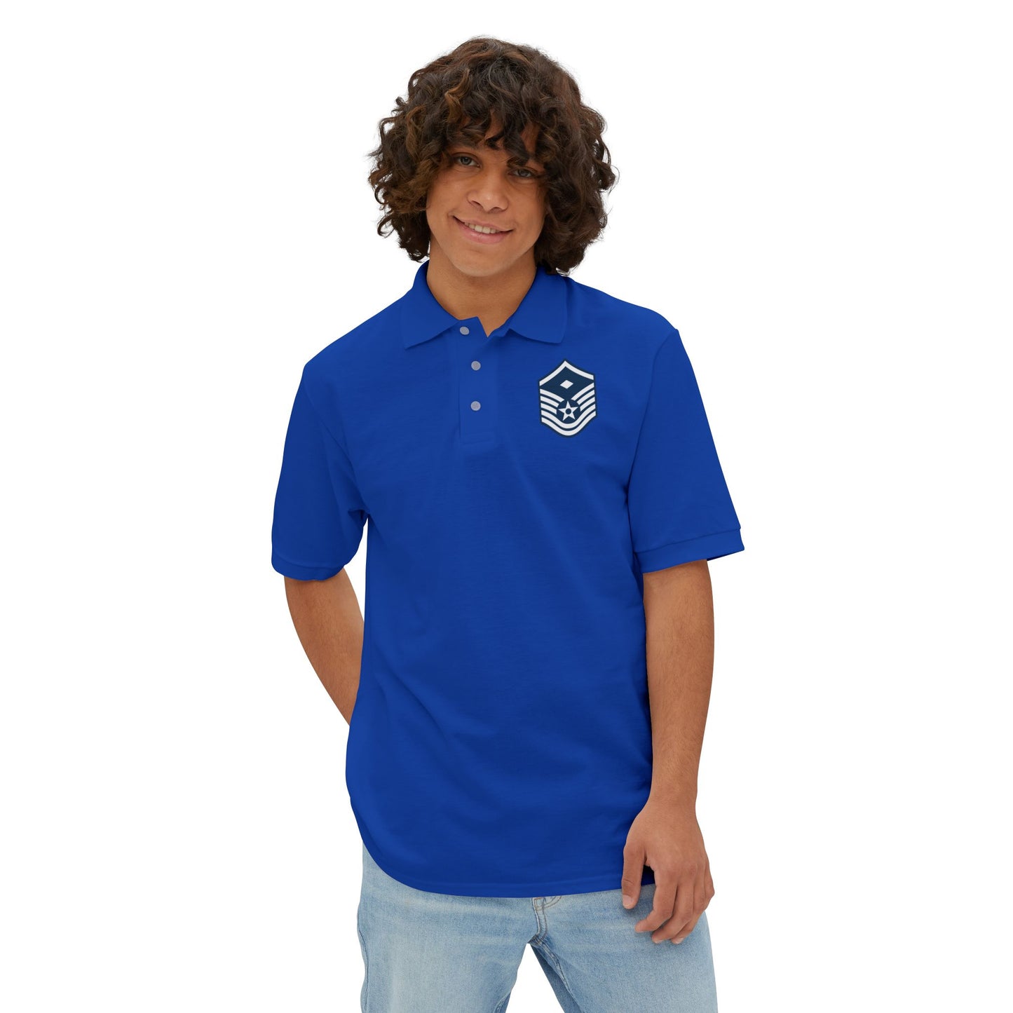 Men's Piqué Polo - USAF - First Sergeant (E7b) - 2020