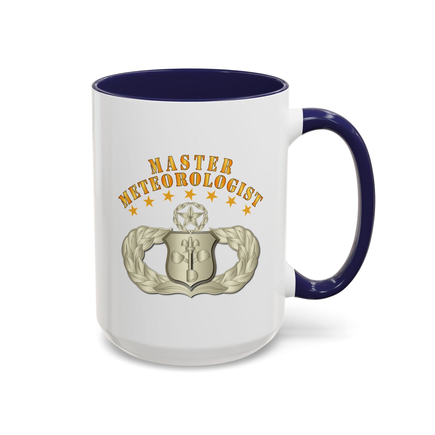 Accent Coffee Mug (11oz & 15oz) - USAF - Meteorologist - Master Badge wo DS