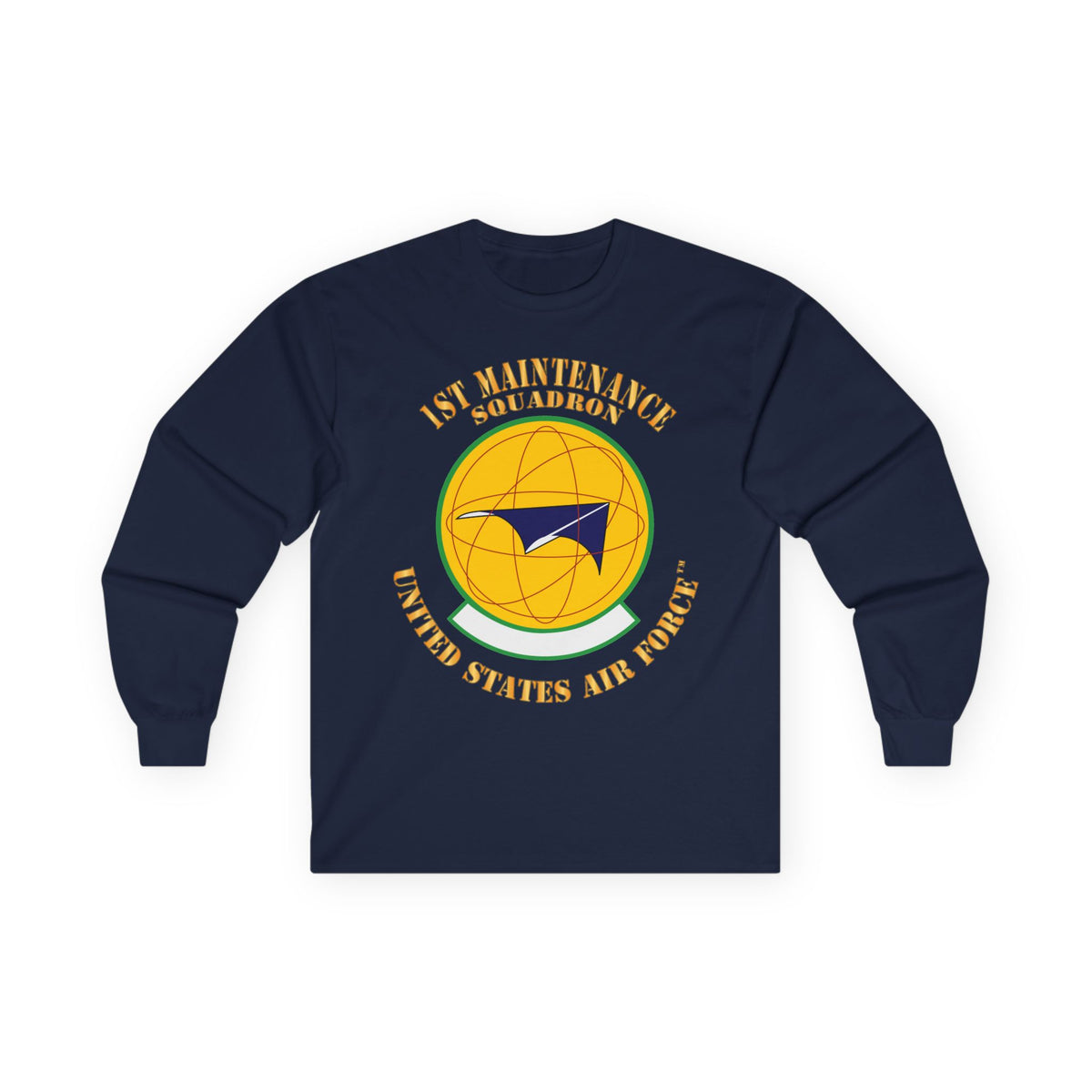 Unisex Ultra Cotton Long Sleeve Tee - USAF - 1st Maintenance Squadron X 300