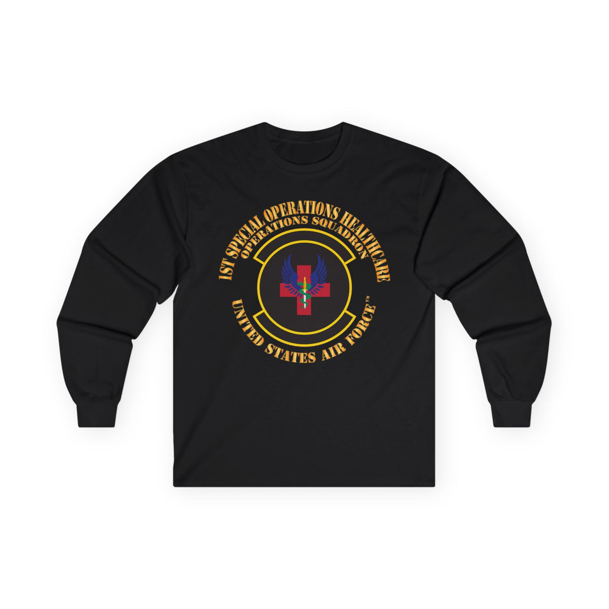 Unisex Ultra Cotton Long Sleeve Tee - USAF - 1st Special Operations Healthcare Operations Squadron X 300