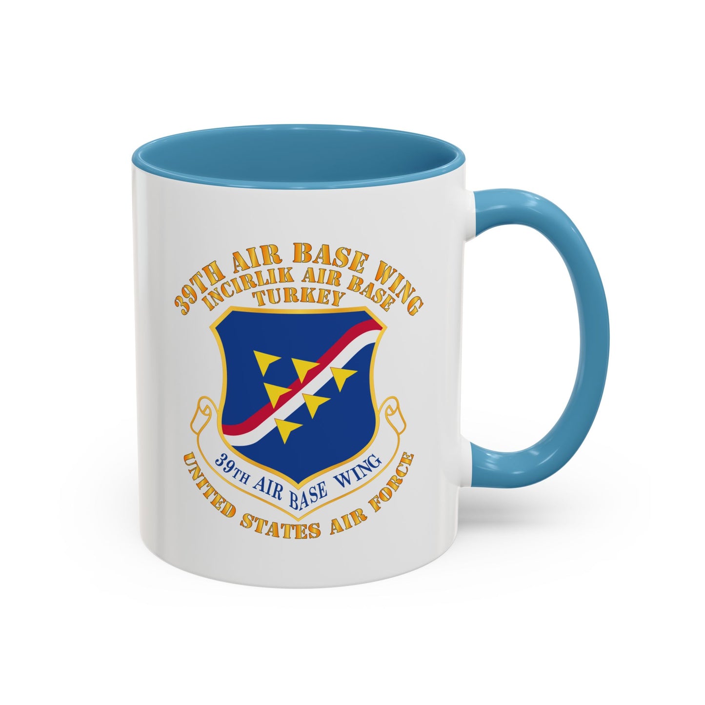 Accent Coffee Mug (11oz & 15oz) - USAF - 39th Airbase Wing - 3rd AF - Incirlik Air Base - Turkey