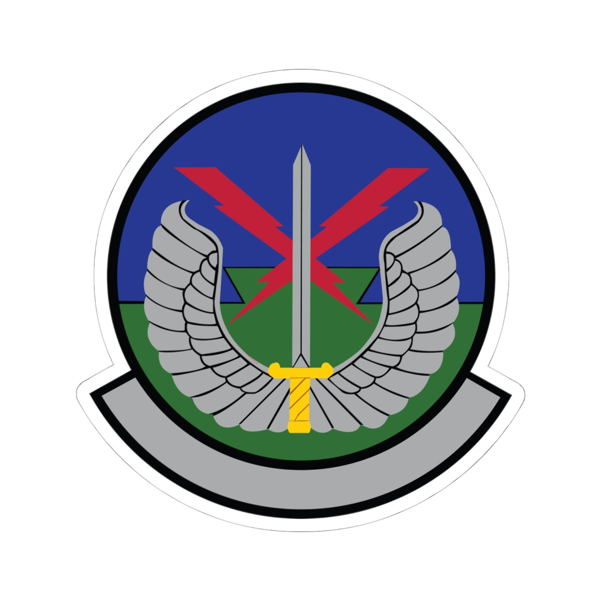 Kiss-Cut Stickers - USAF - 5th Air Support Operations Sq wo txt X 300