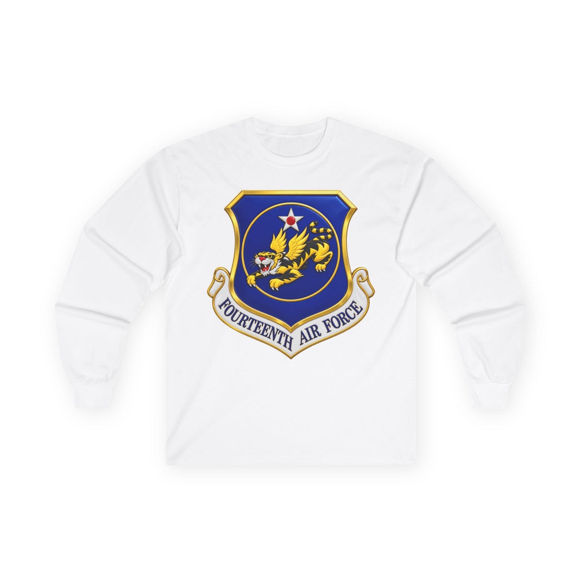 Unisex Ultra Cotton Long Sleeve Tee - USAF - 14th Air Force - Flying Tigers wo txt - 3D - Enhanced