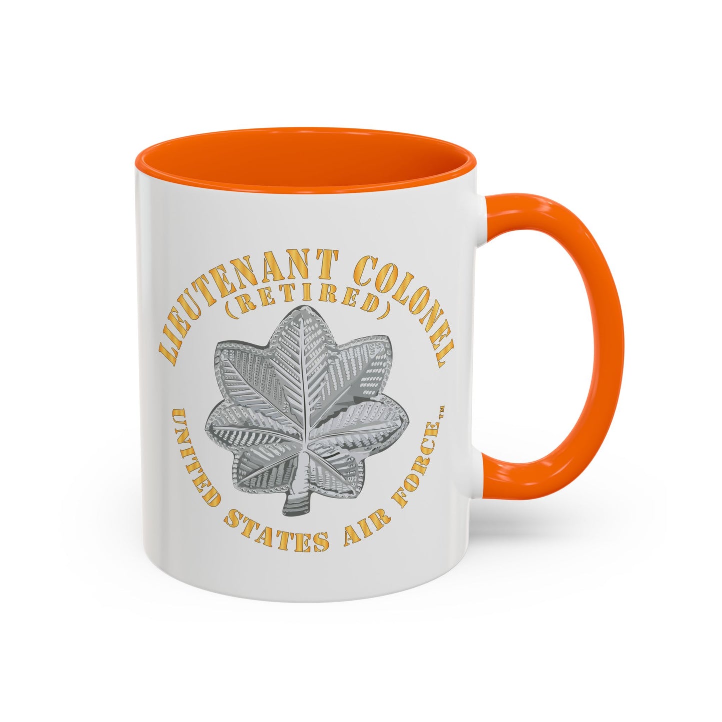 Accent Coffee Mug (11oz & 15oz) - USAF - Lieutenant Colonel - LTC - Retired - TM X 300