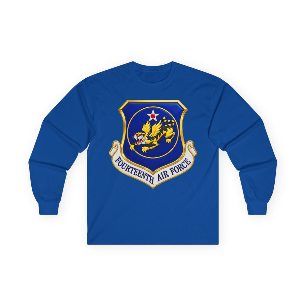 Unisex Ultra Cotton Long Sleeve Tee - USAF - 14th Air Force - Flying Tigers wo txt - 3D - Enhanced