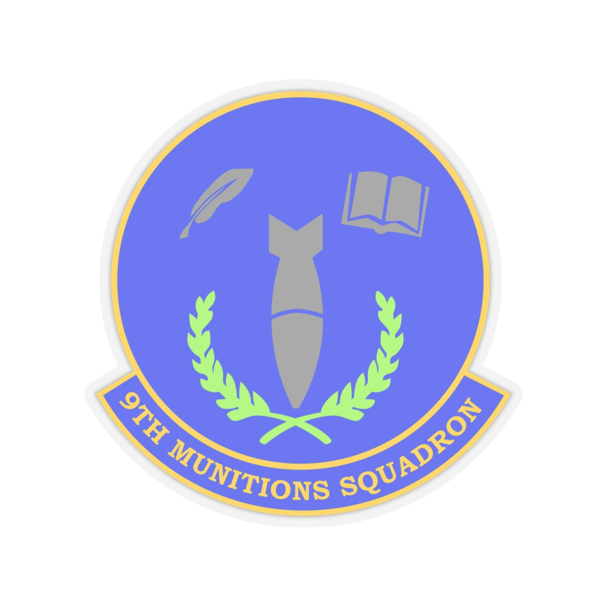 Kiss-Cut Stickers - USAF - 9th Munitions Squadron wo txt X 300