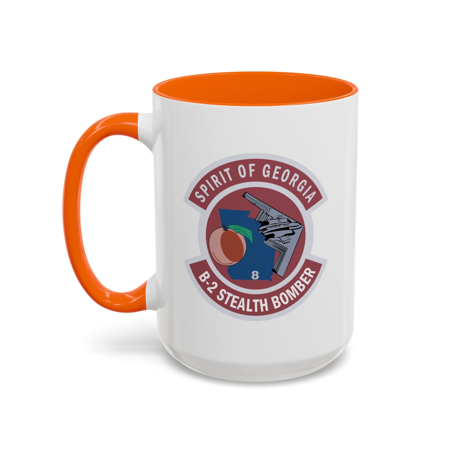 Accent Coffee Mug (11oz & 15oz) - USAF - B2 - Spirit of Georgia - Stealth Bomber wo txt X 300