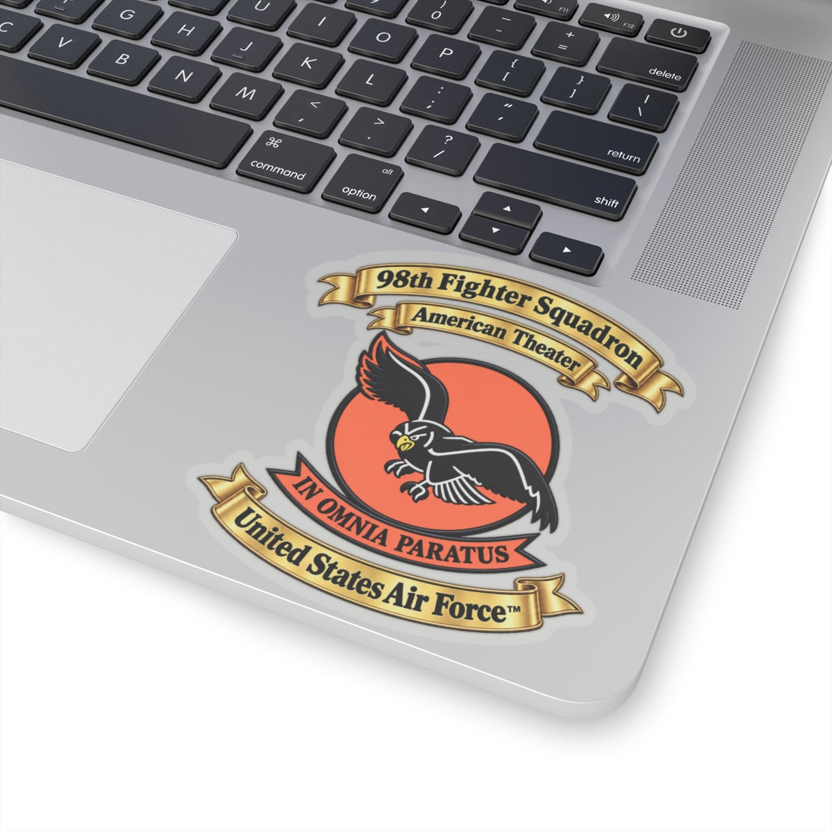 Kiss-Cut Stickers - 98th Fighter-Interceptor Squadron - SSI - American Theater - USAAF - 3D - Transparent
