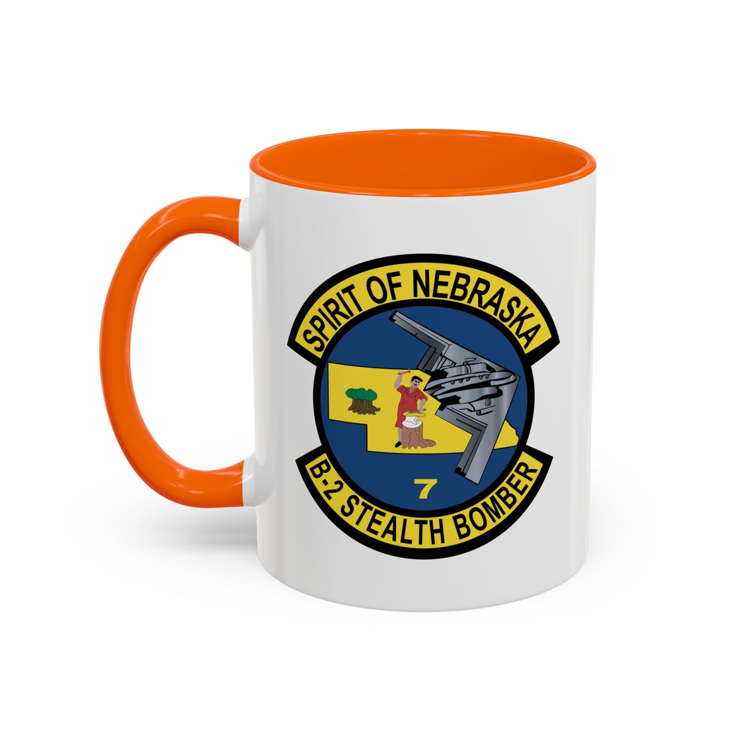 Accent Coffee Mug (11oz & 15oz) - USAF - B2 - Spirit of Nebraska - Stealth Bomber wo txt X 300