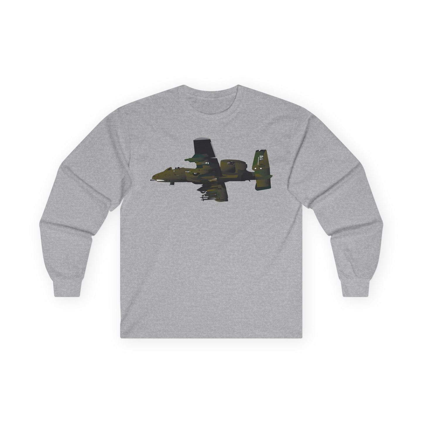 Unisex Ultra Cotton Long Sleeve Tee - Aircraft - A-10 Wart Hog X 300